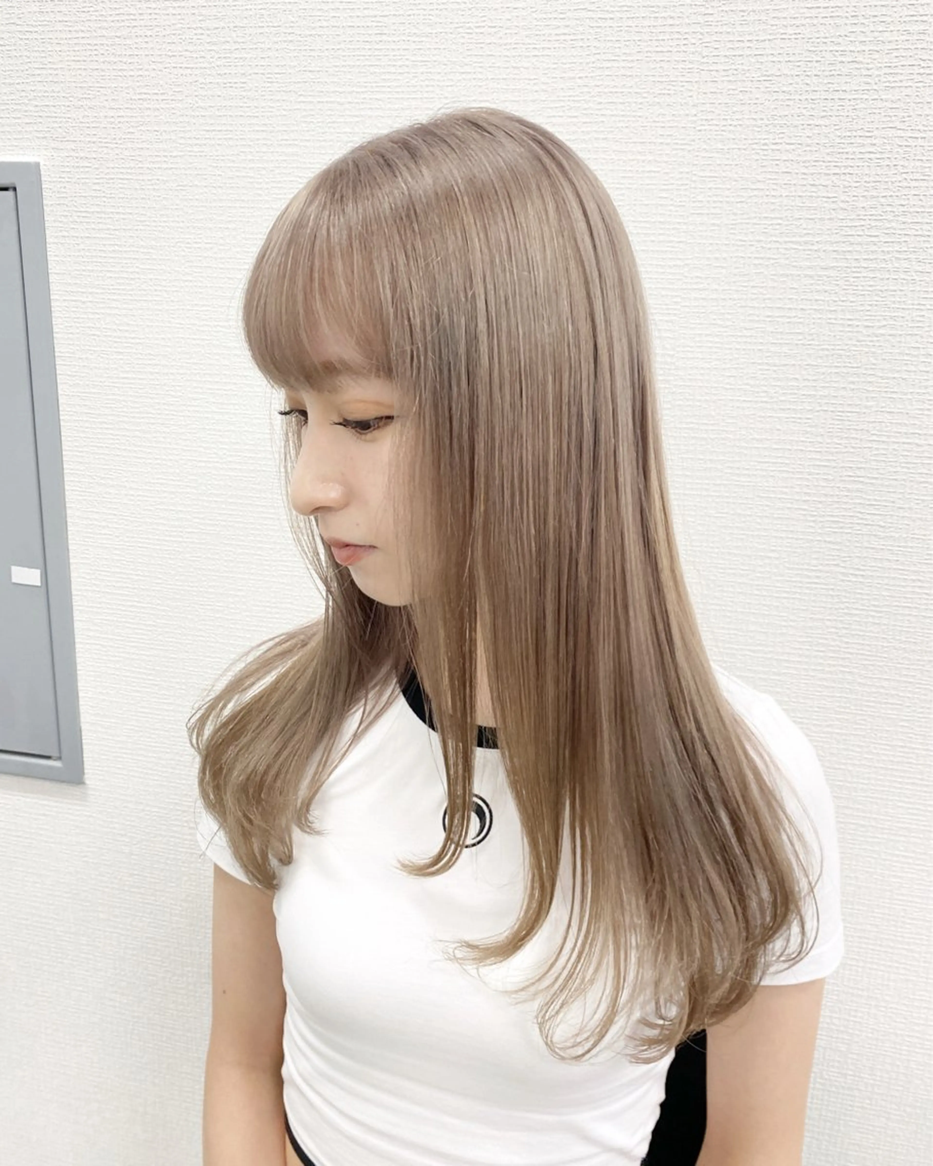 ロング カラー ヘアカラー トリートメント 💖ミルクティー💖 あかり💖のヘアスタイル