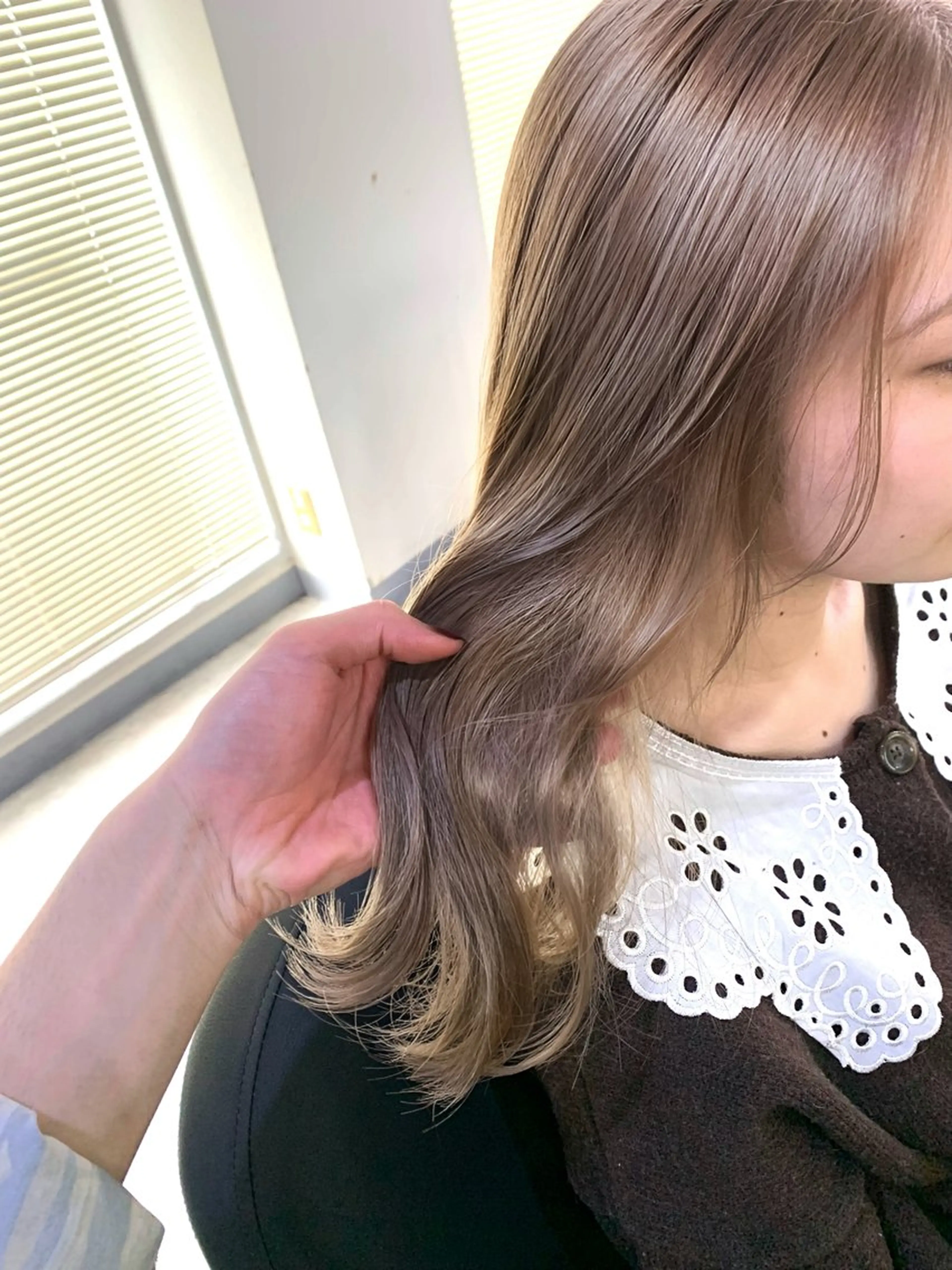 ロング カット ヘアカラー トリートメント 🫧レイヤーカット/ 韓国ヘア🫧白石輝のヘアスタイル