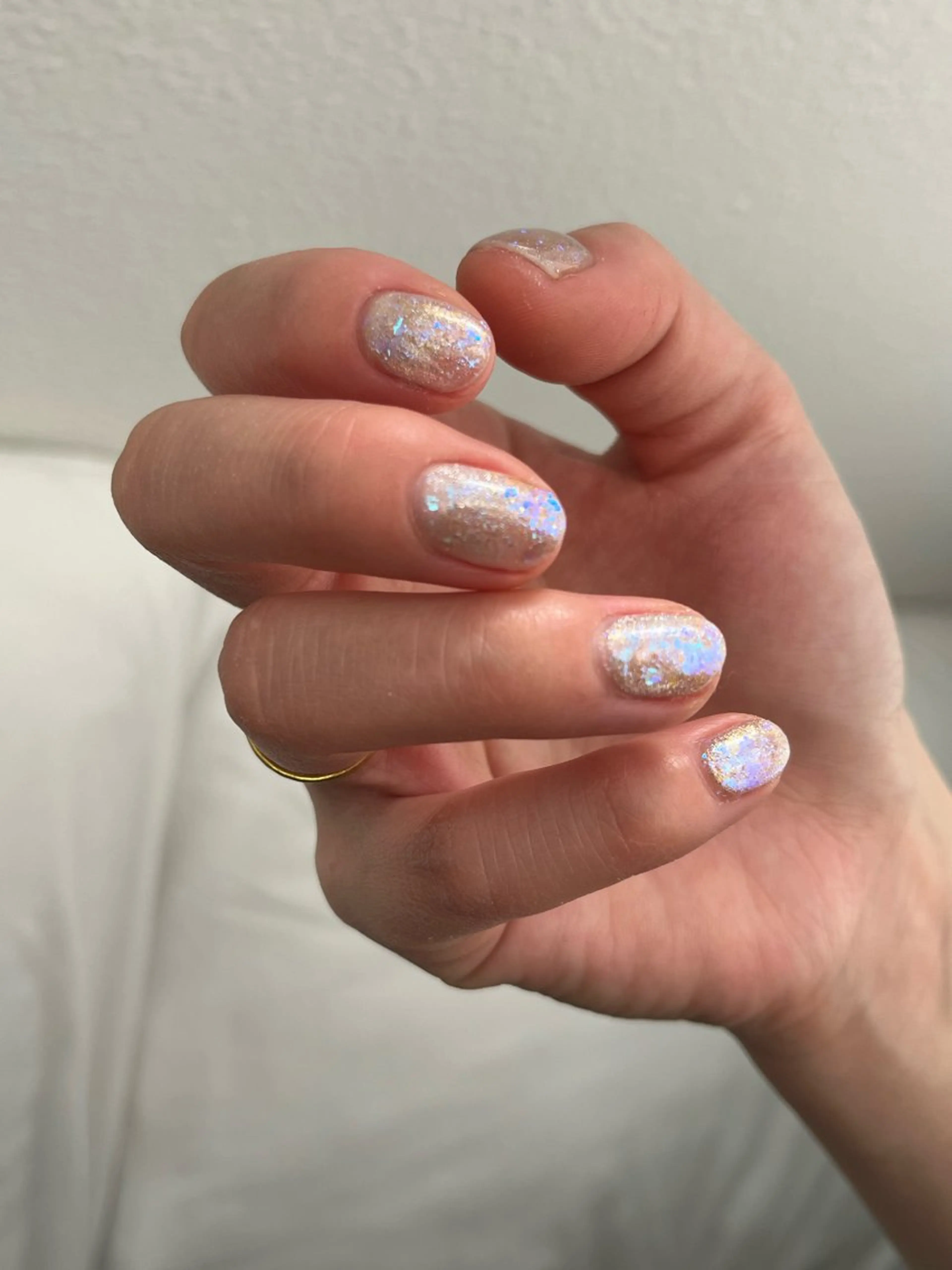 ネイル オーロラネイル ラメ(グリッター) マグネットネイル hiyori🫧 mieuxのネイルデザイン