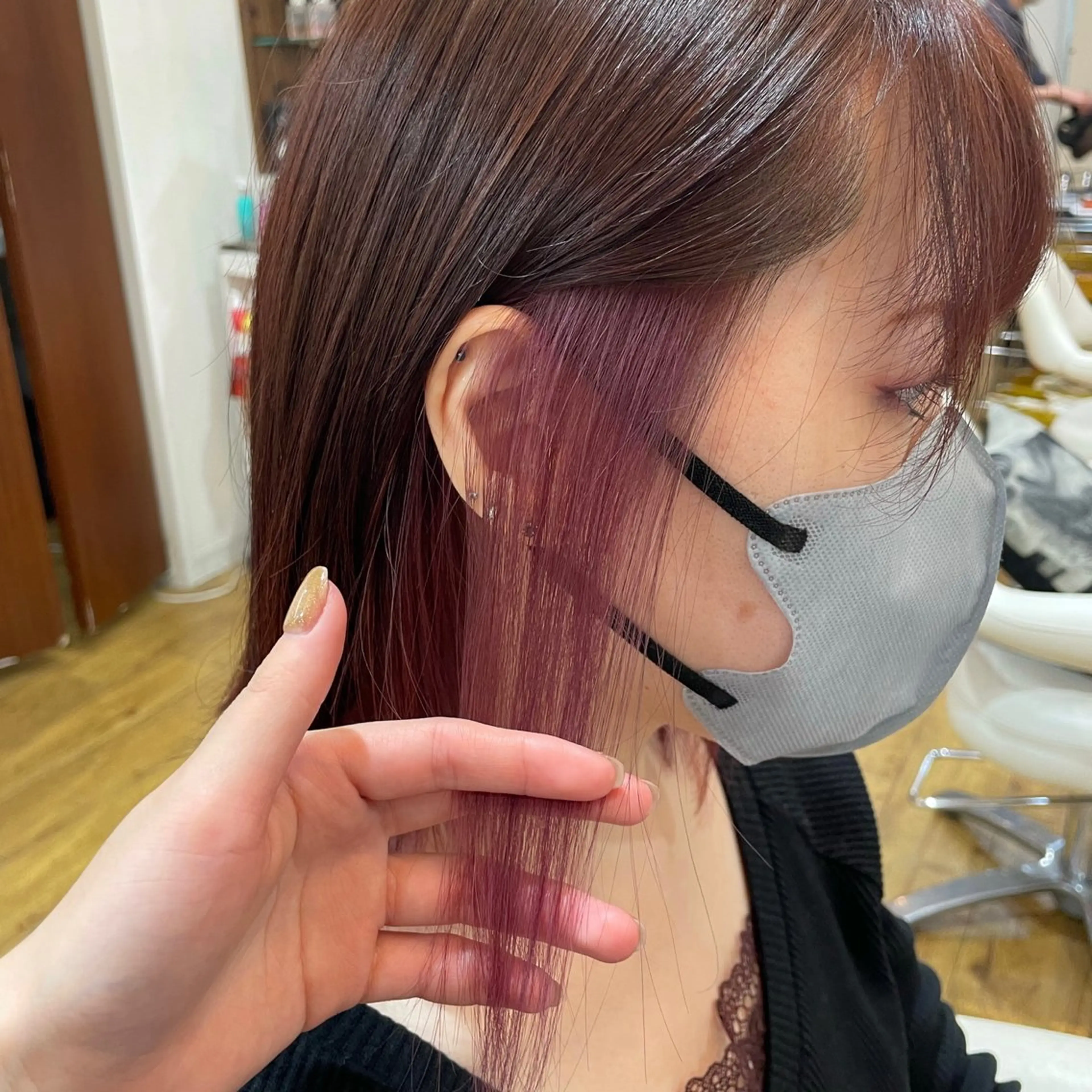 カラー インナーカラー ヘアカラー 💖メンズモデル 募集/晴香💖のヘアスタイル