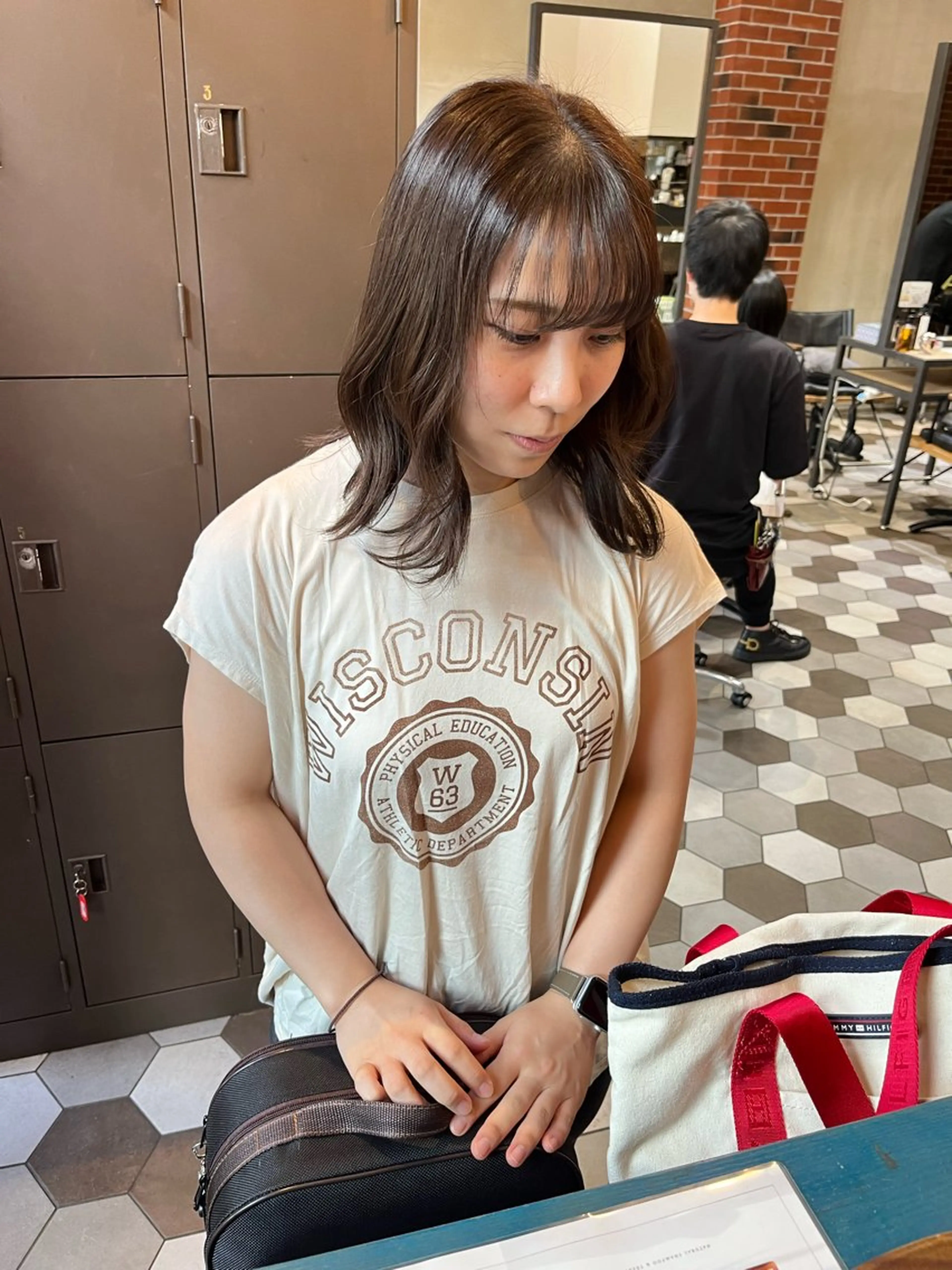 カラー 似合わせ顔まわり カット💛森尾真由美のヘアスタイル