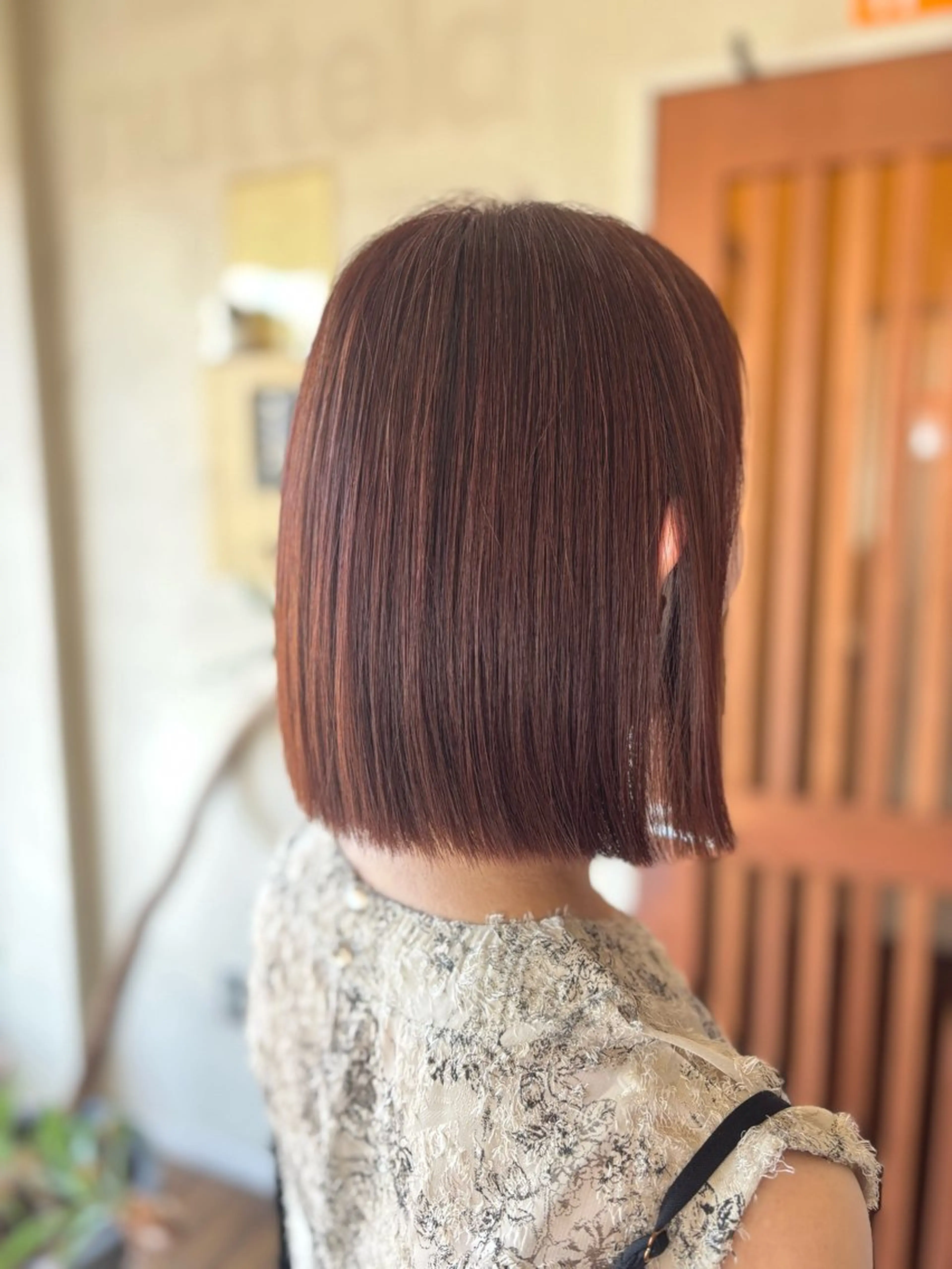カラー ブラウンカラー レッドカラー nuttela所属・nuttela Aoiのヘアスタイル