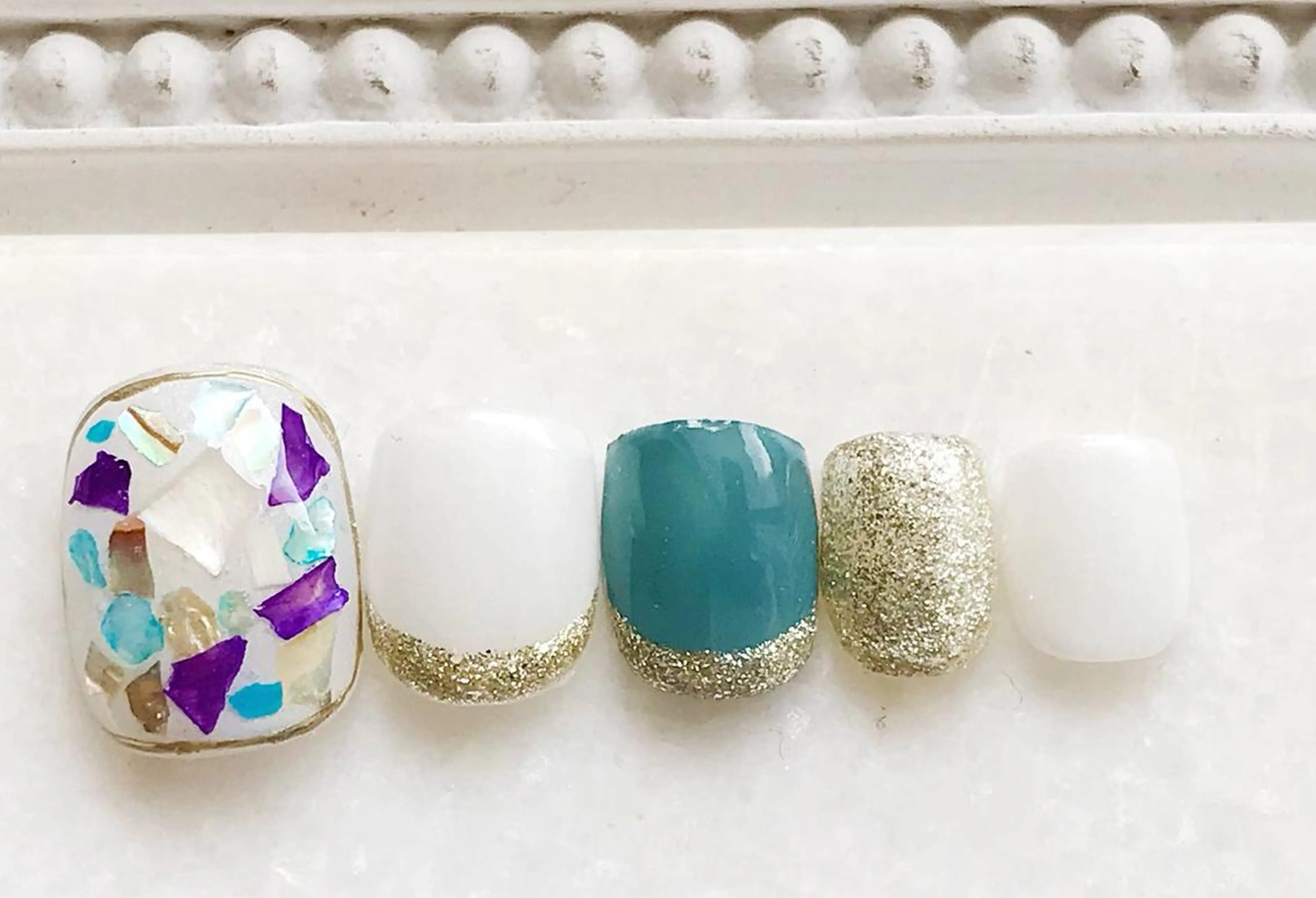 ネイル フットネイル ジェルネイル パラジェル Satomi  のネイルデザイン