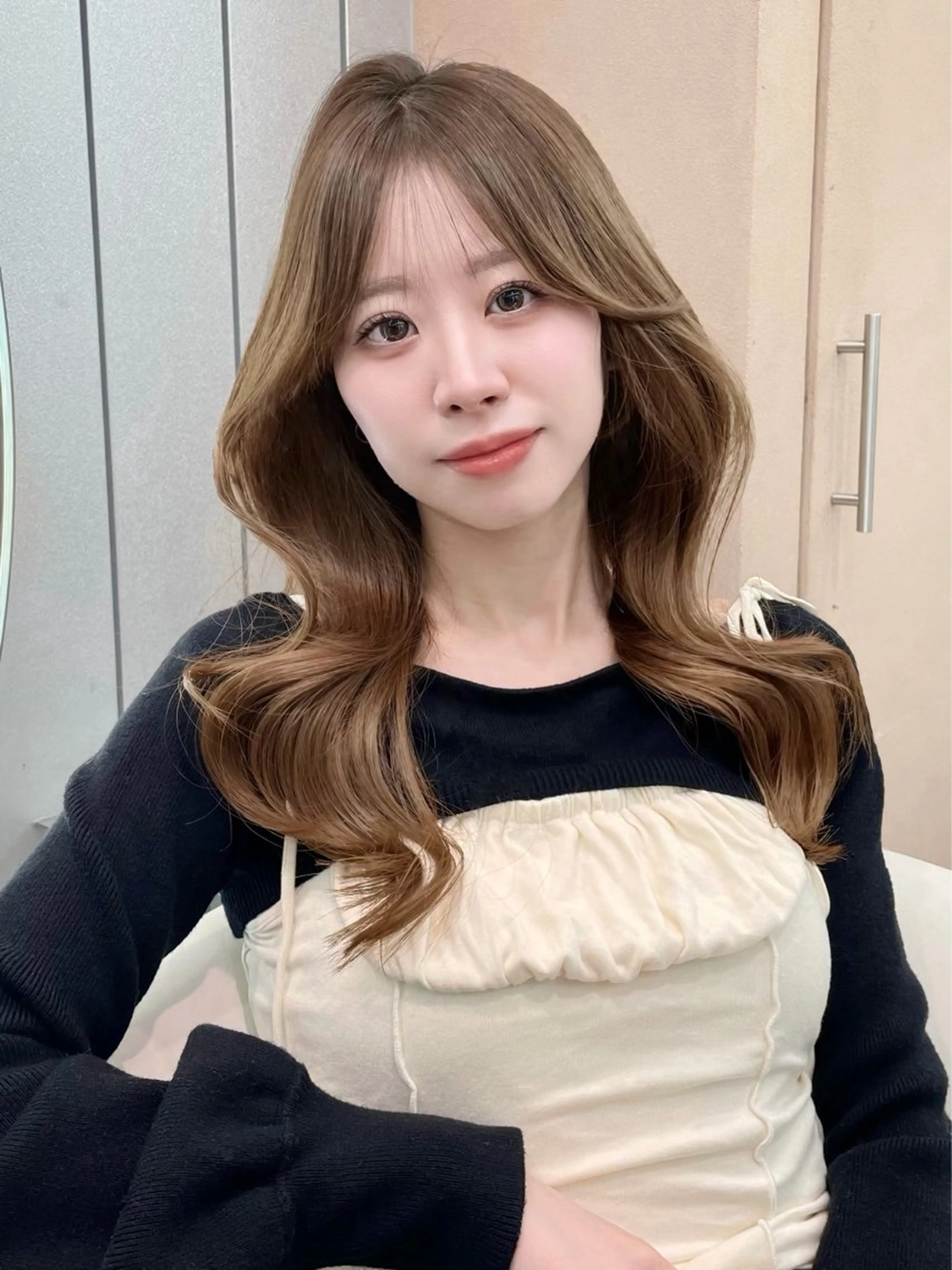 セミロング カラー カット ヘアカラー トリートメント ヘアセット 縮毛矯正ブリーチなし 🍒❤ゆうきのヘアスタイル