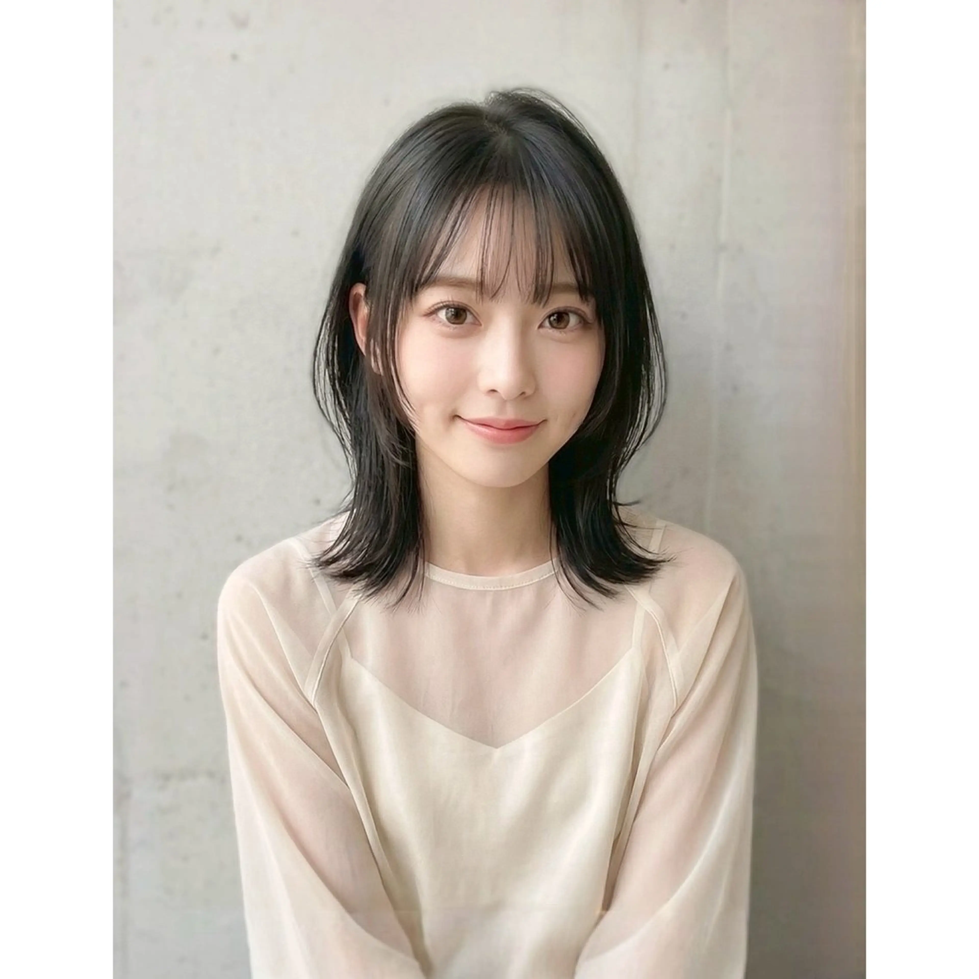 ミディアム 💫 nohara🌻💫のヘアスタイル