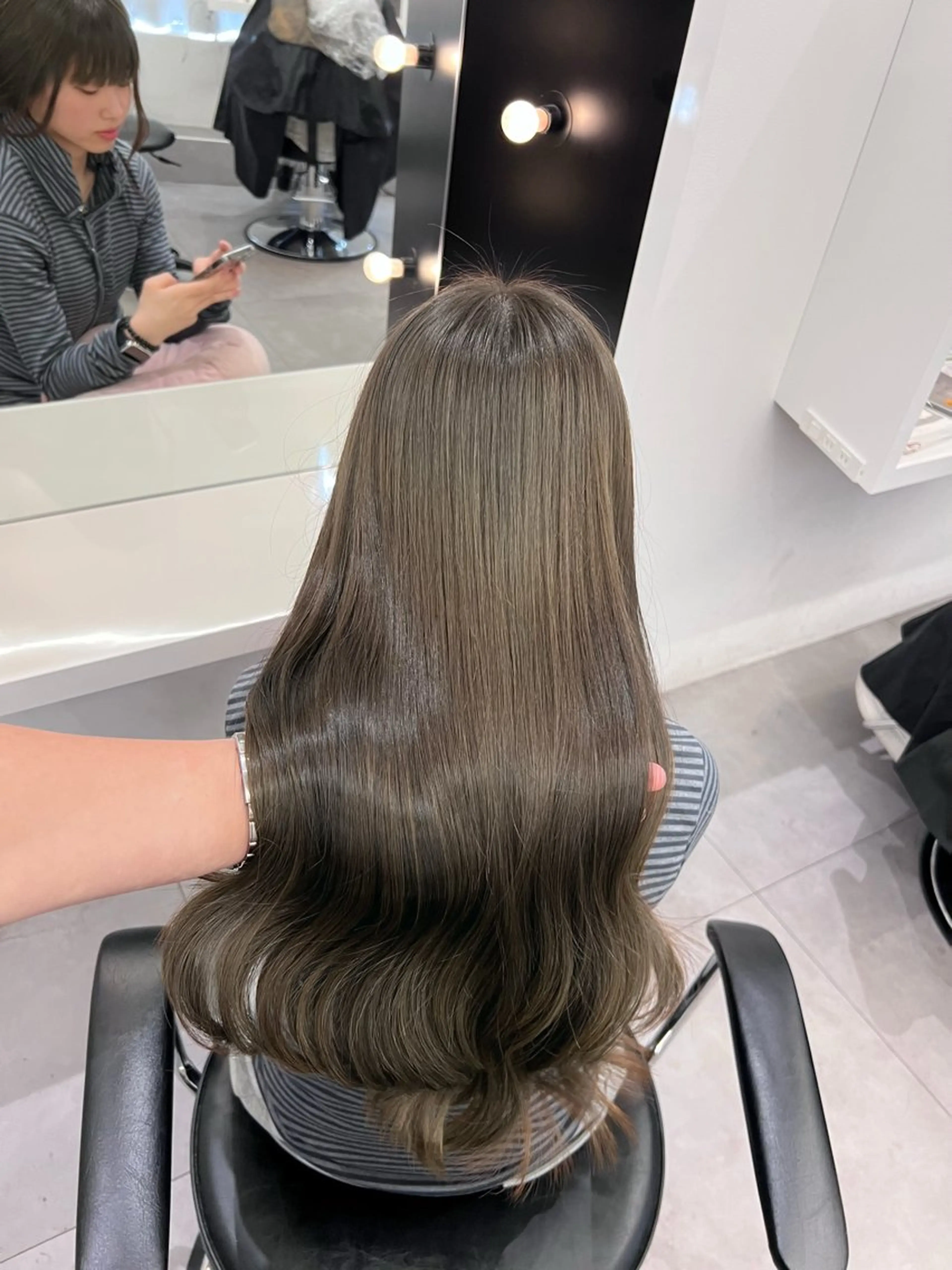 ロング カット ヘアカラー トリートメント しゅういち/赤み消し カラー特化のヘアスタイル