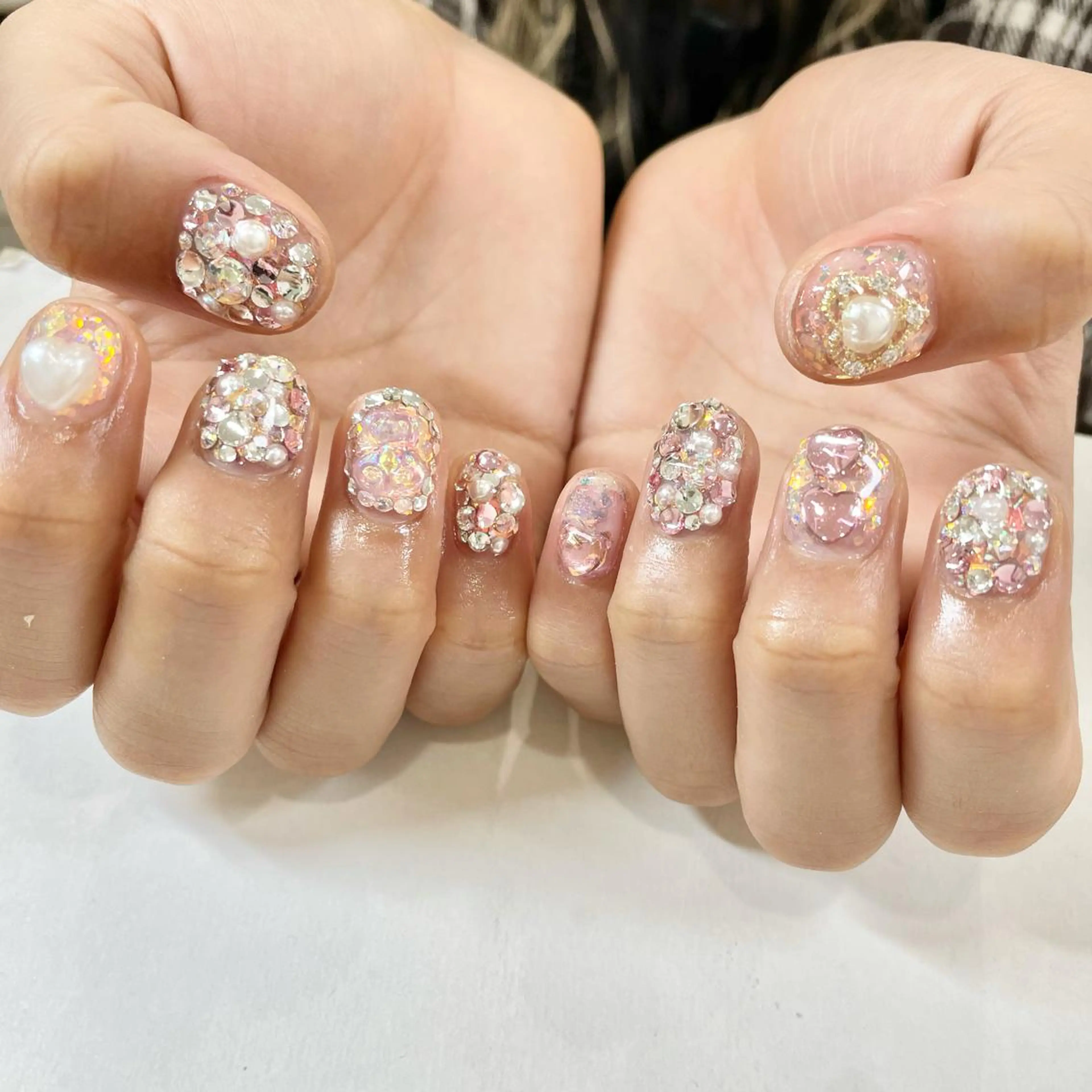 ネイル キラキラネイル ハンドネイル 🎀AYAKO 🎀中韓ネイルのネイルデザイン