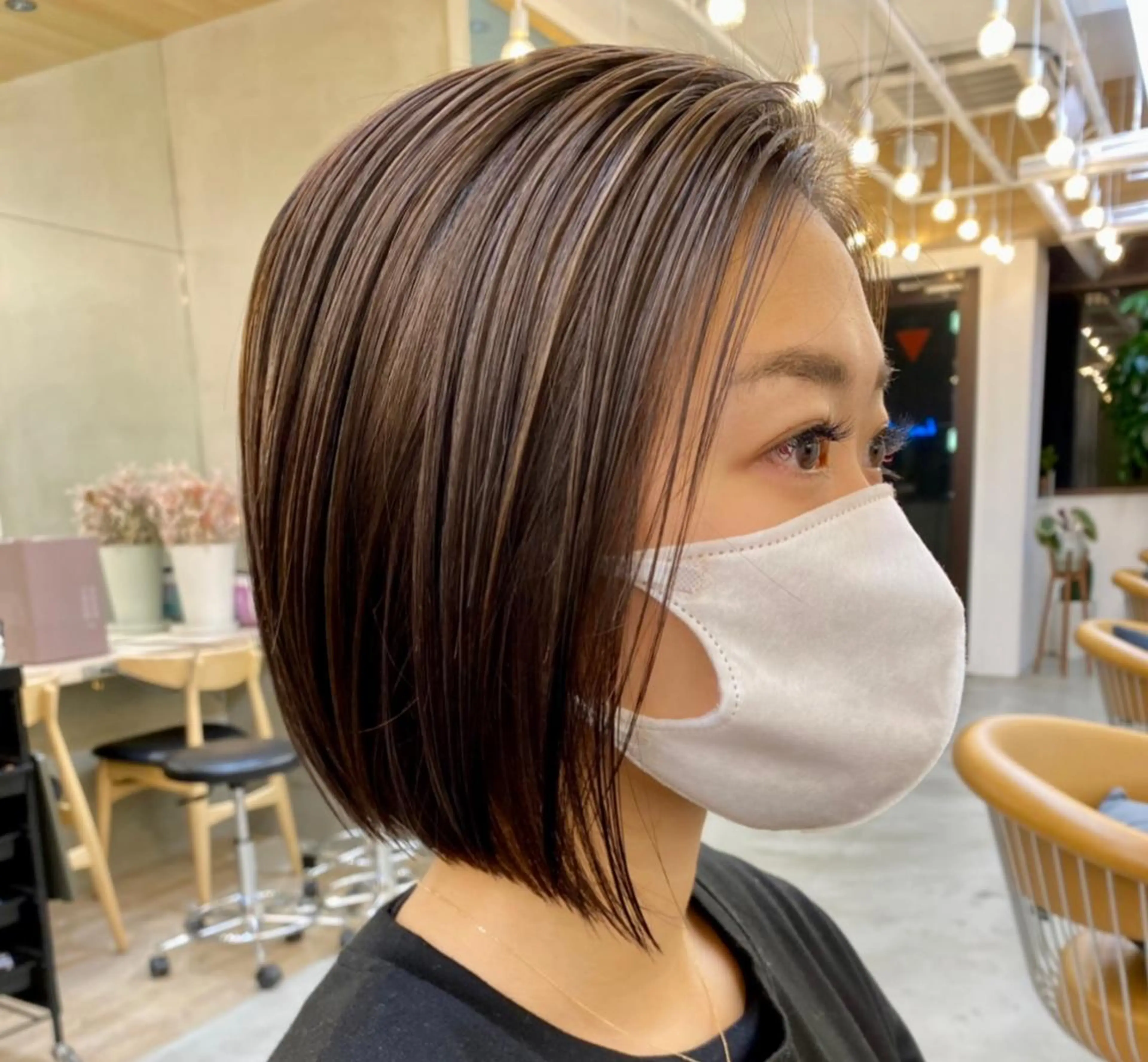 ミディアム カラー カット ヘアカラー トリートメント 韓国ヘア/レイヤー/ 縮毛矯正🫧伊勢のヘアスタイル