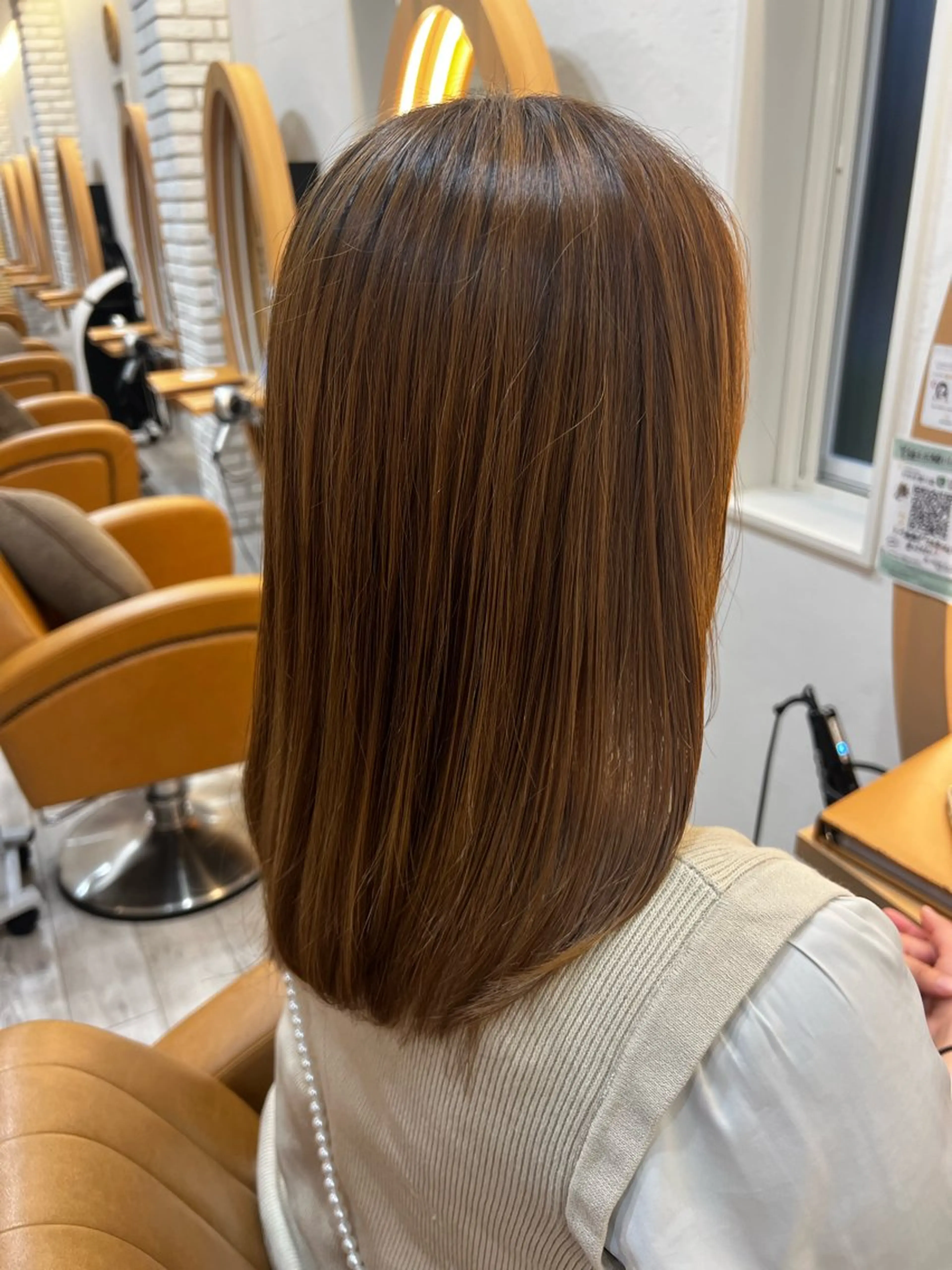 セミロング adorableけやき通り店所属・adorable 小西彩里のヘアスタイル