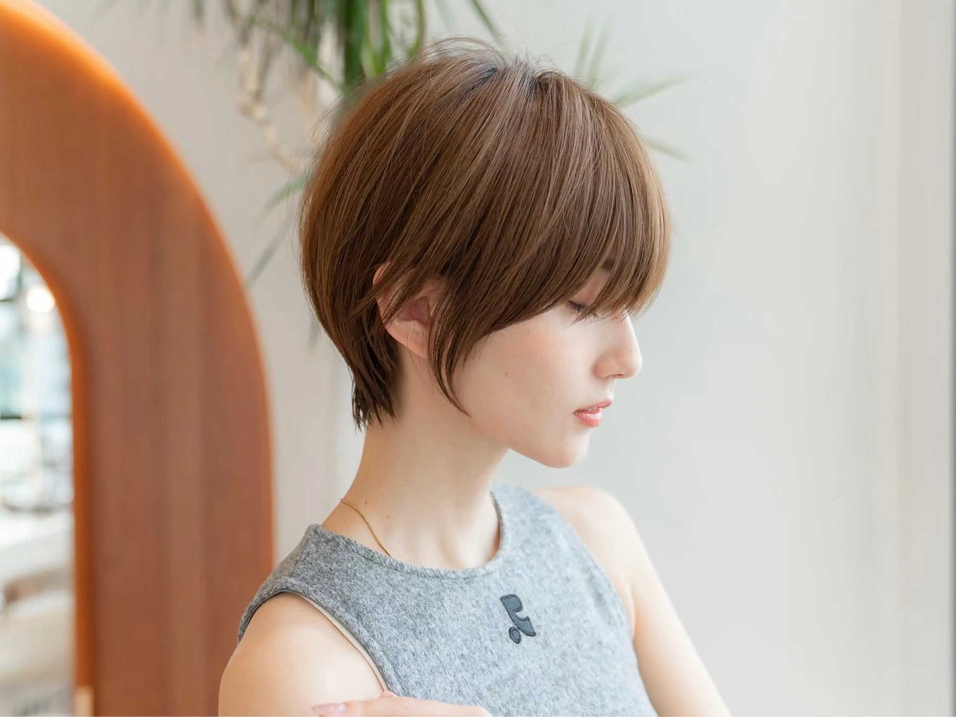 ショート カット ヘアカラー 縮毛矯正 トリートメント 渋谷ボブ/レイヤー ボブ田中航平のヘアスタイル