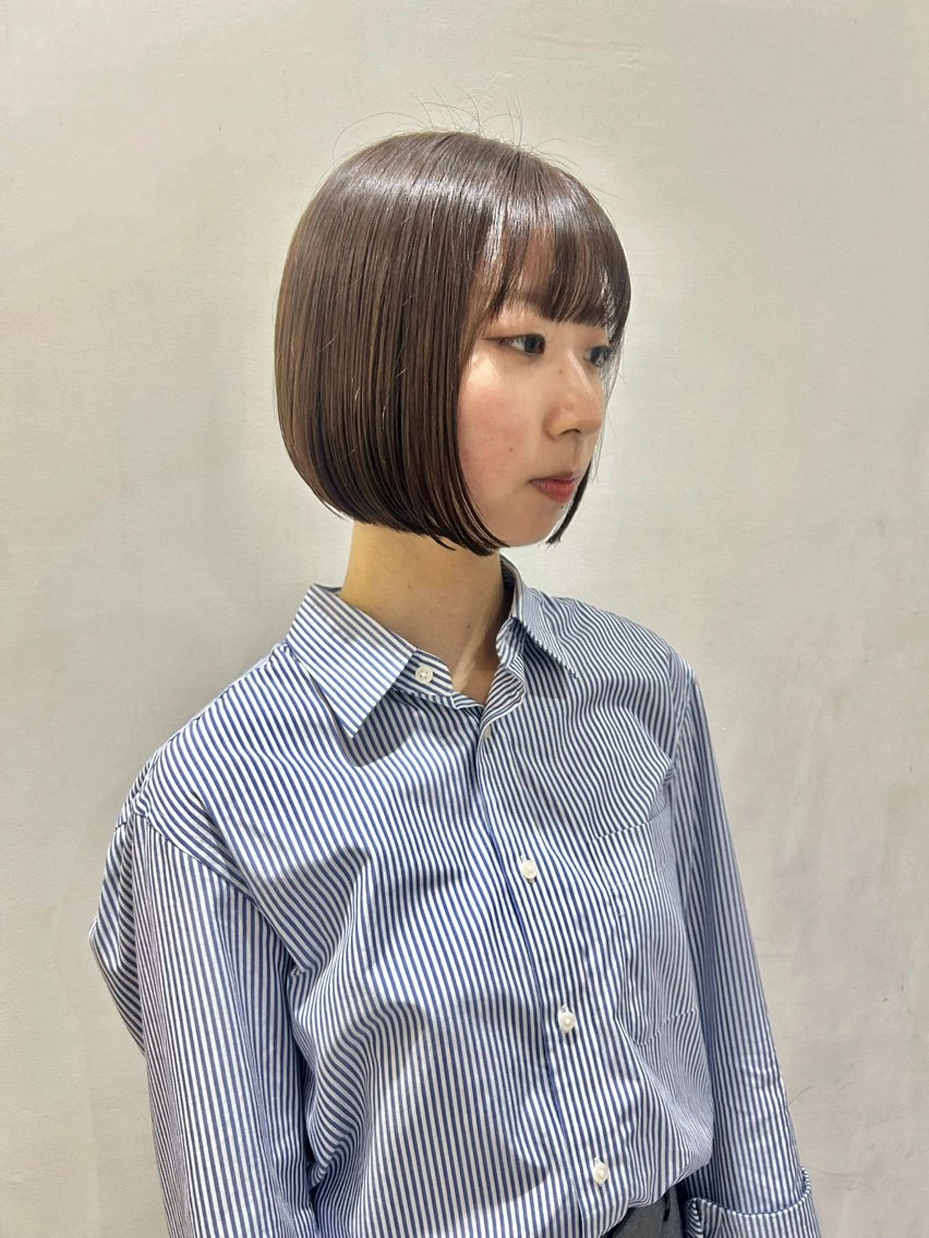 ショート カット ヘアカラー 🐝 朝ラク・扱いや すいボブ／専門🐝のヘアスタイル