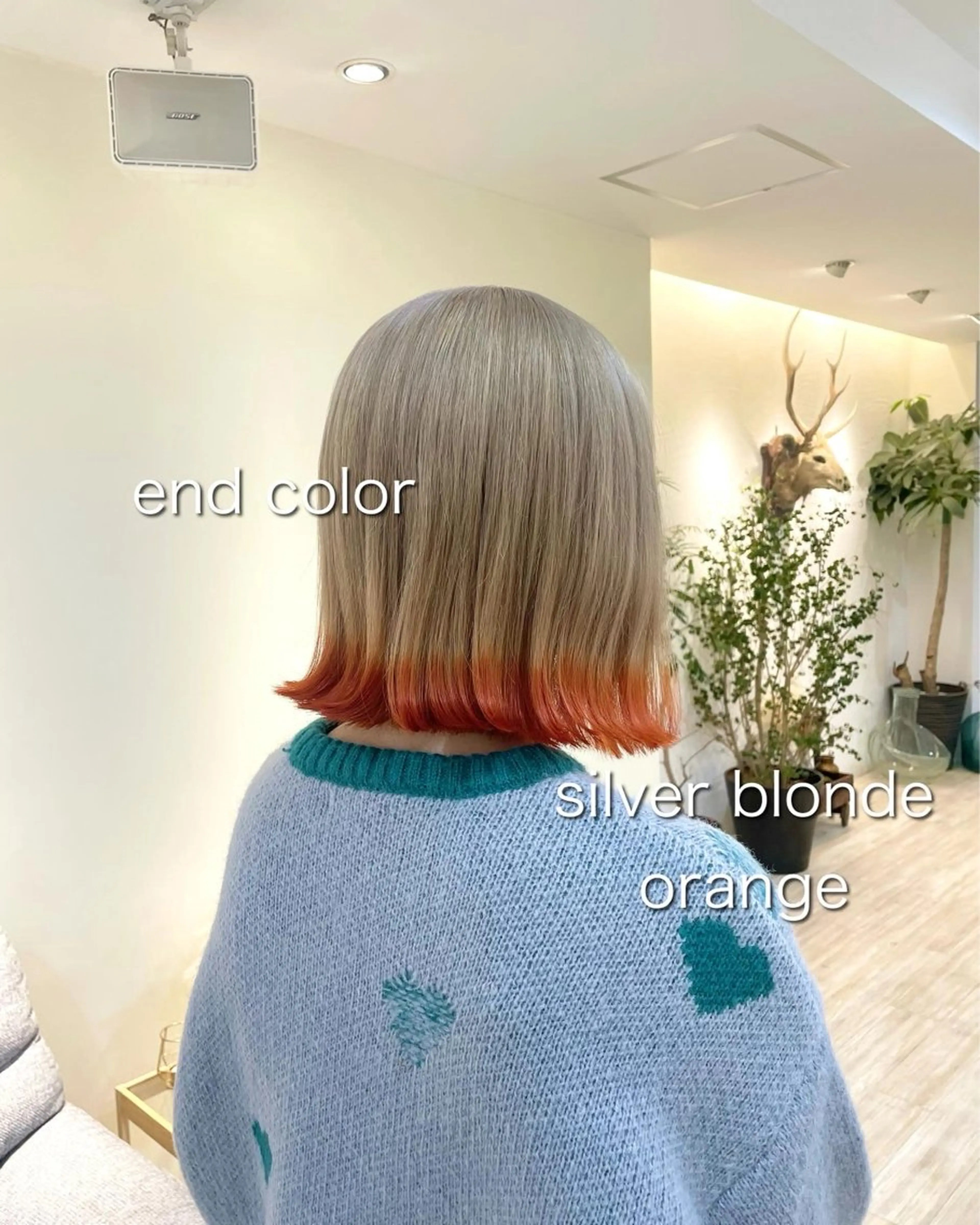 ブリーチ2回＋全体カラー33000円の写真