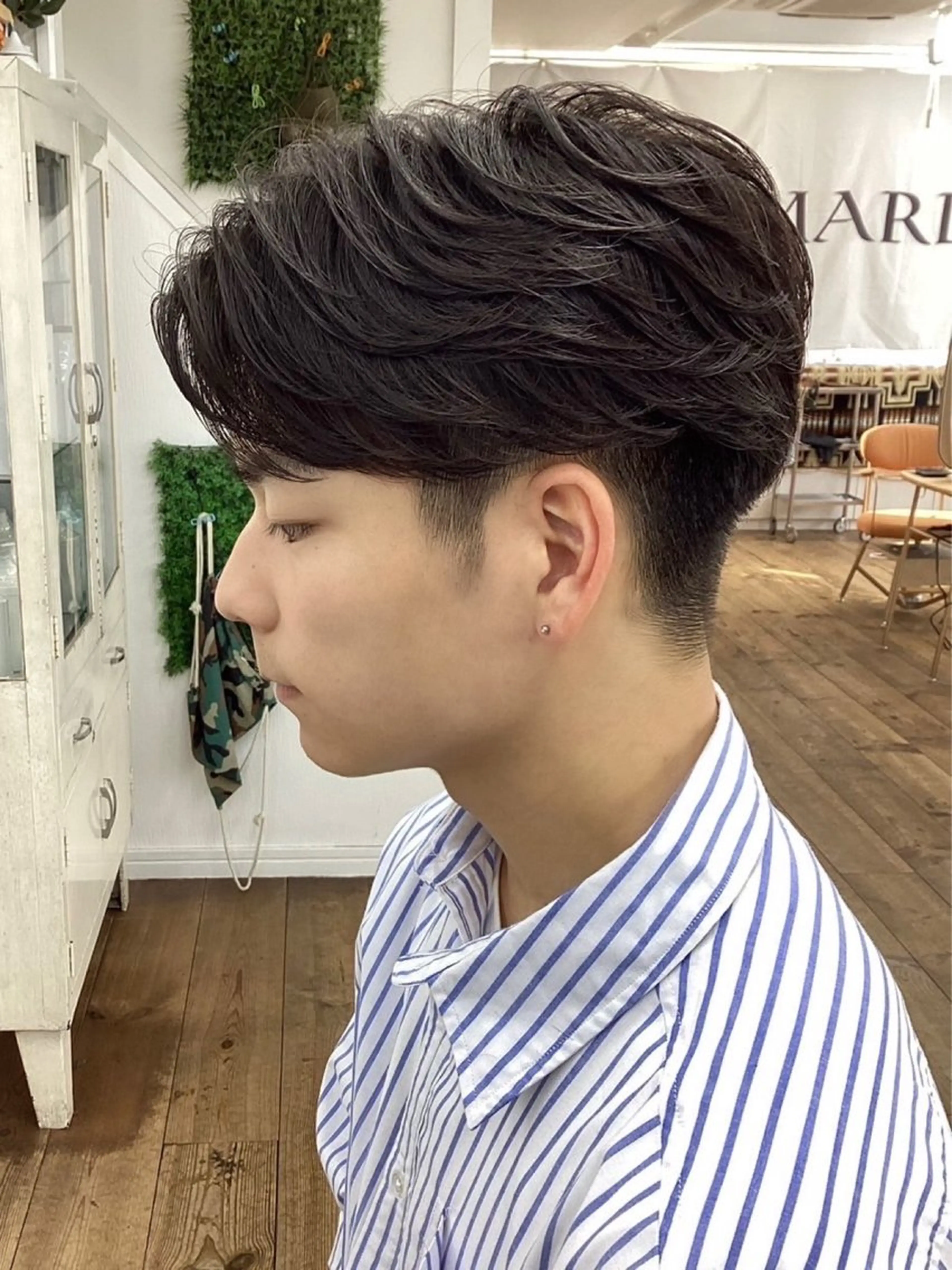 ショート パーマ メンズ メンズ特化サロン ウエダ　ヒロキのヘアスタイル