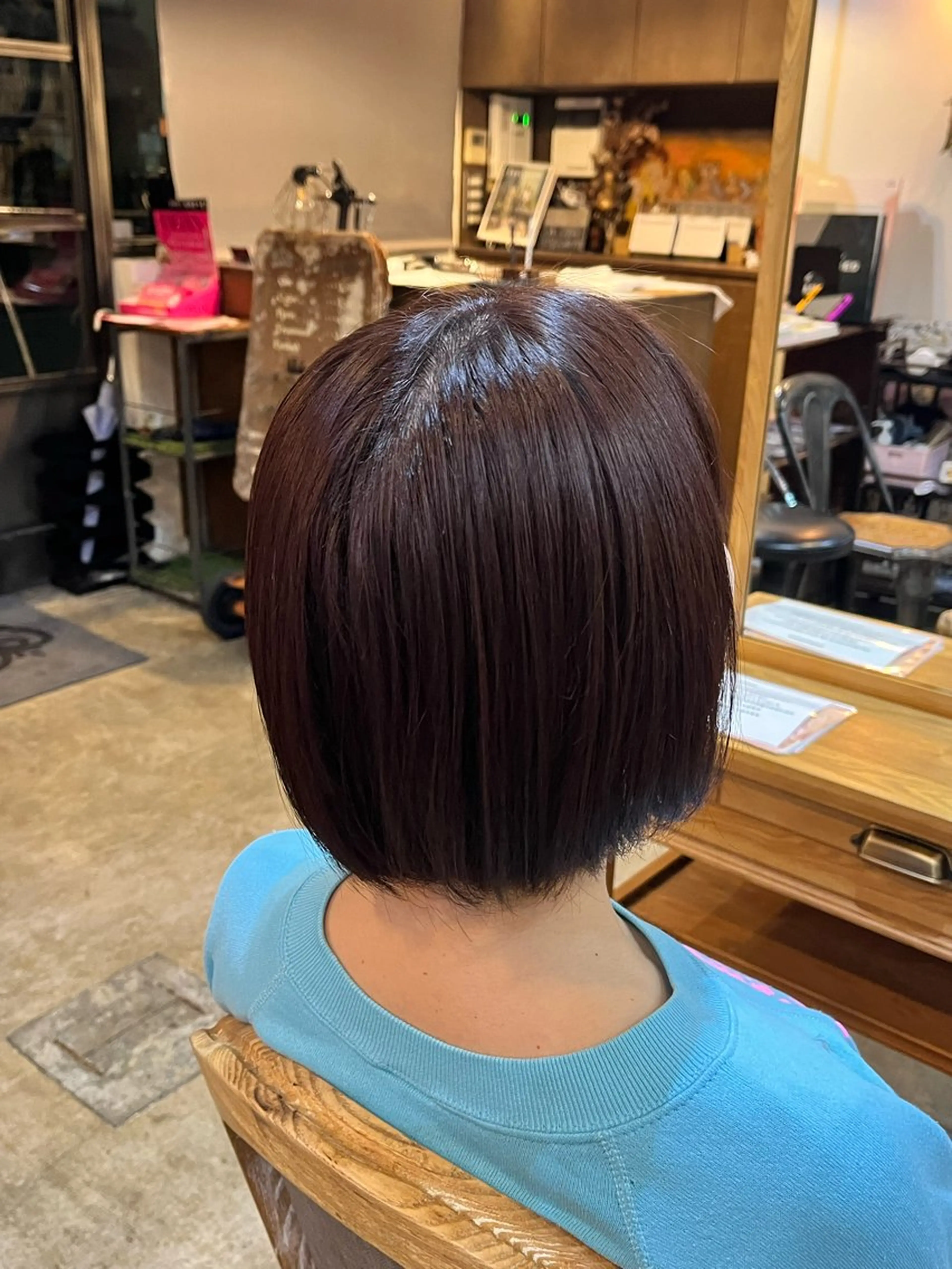 ショート カラー ヘアカラー 松原 樹里のヘアスタイル