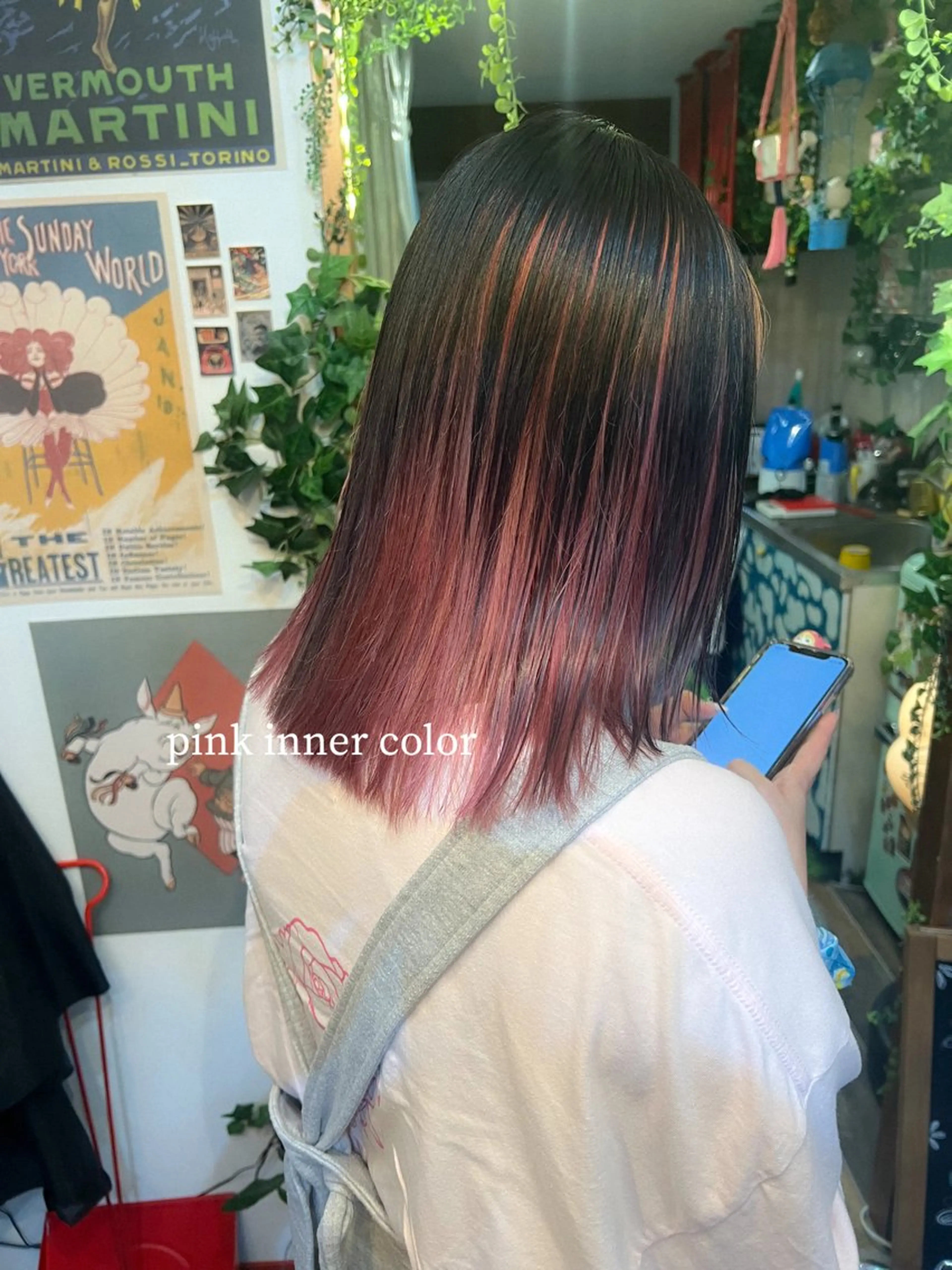 ミディアム カラー ピンクカラー ヘアカラー カラーパティシエ facce🌼ikoのヘアスタイル