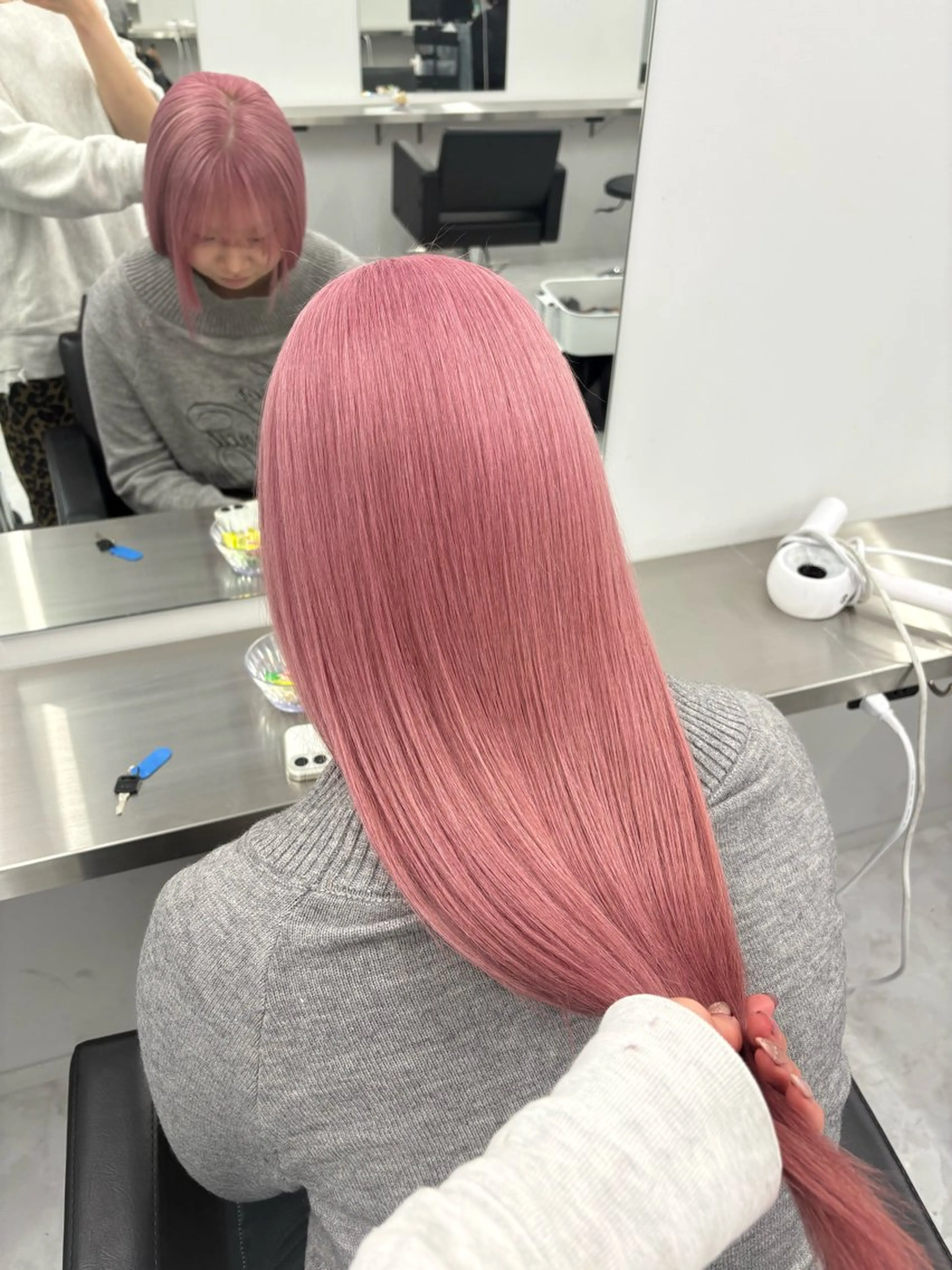 ロング カラー ピンクカラー 似合わせカラー✞✟ ayumi🐈‍⬛のヘアスタイル