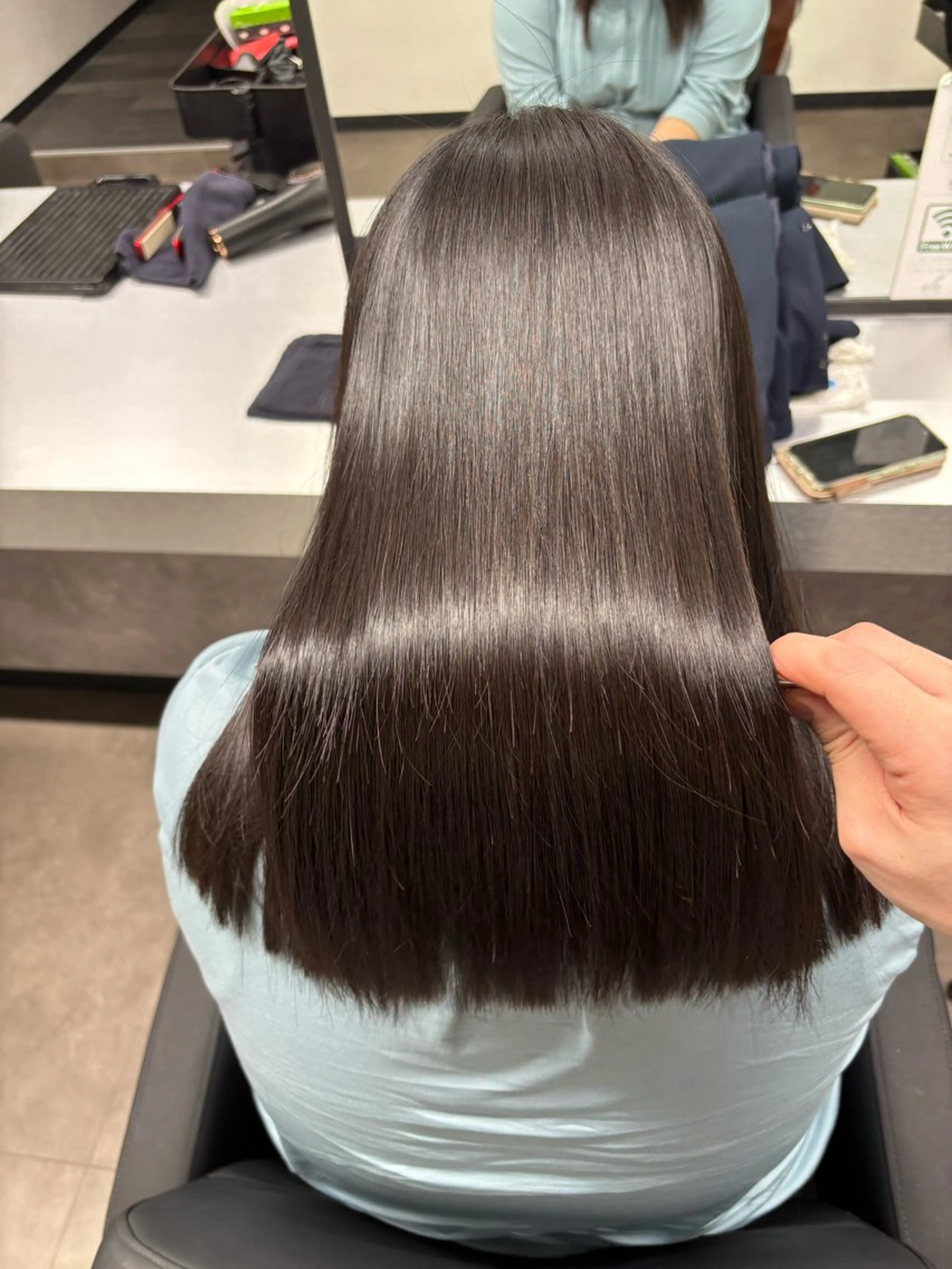 セミロング カット 縮毛矯正 トリートメント 【美髪/艶縮毛矯正】 ☘️Taketo☘️のヘアスタイル