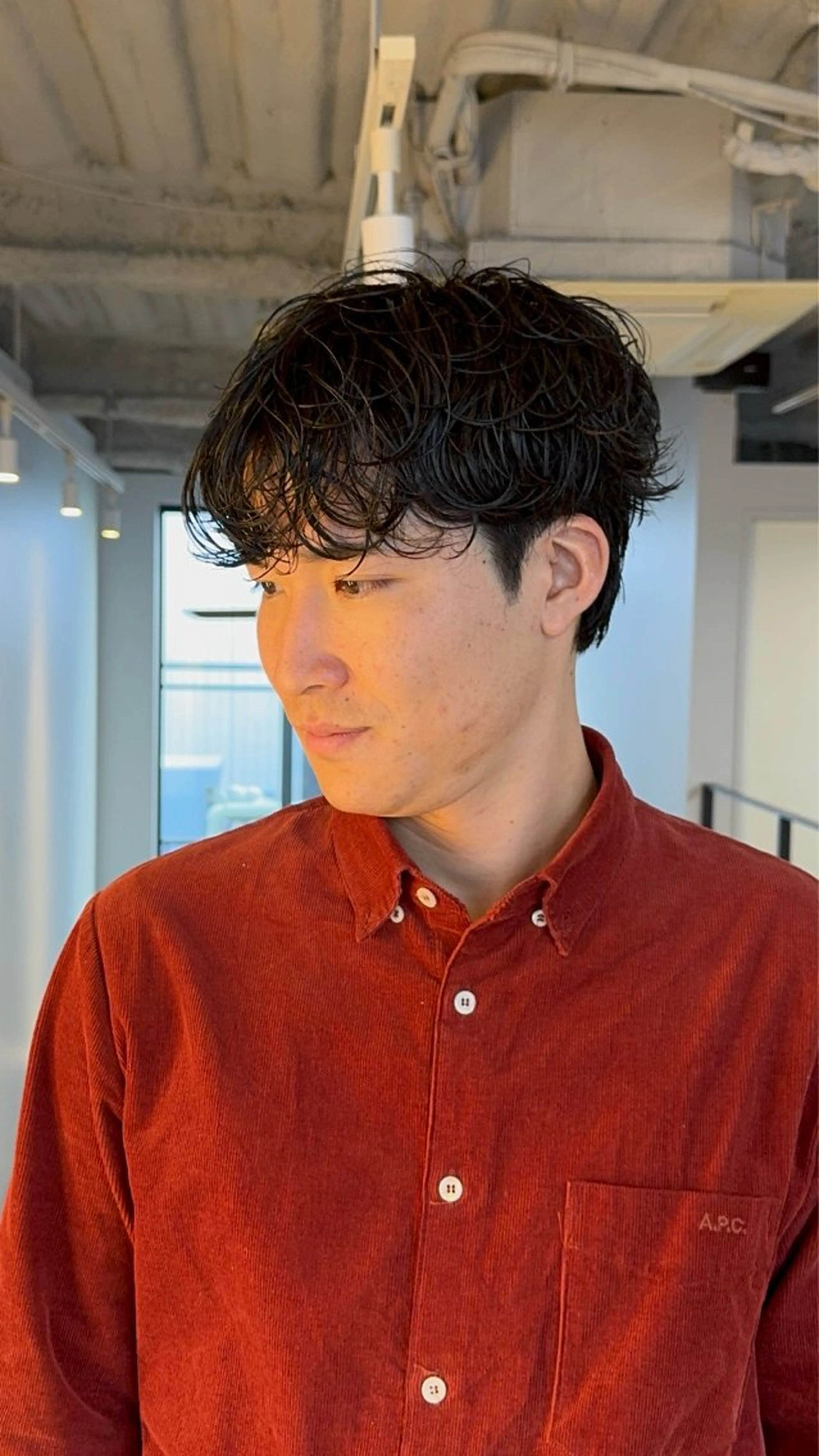 ショート パーマ メンズ カット パーマ メンズ特化/パーマ/ 韓国ヘア/natsuのヘアスタイル