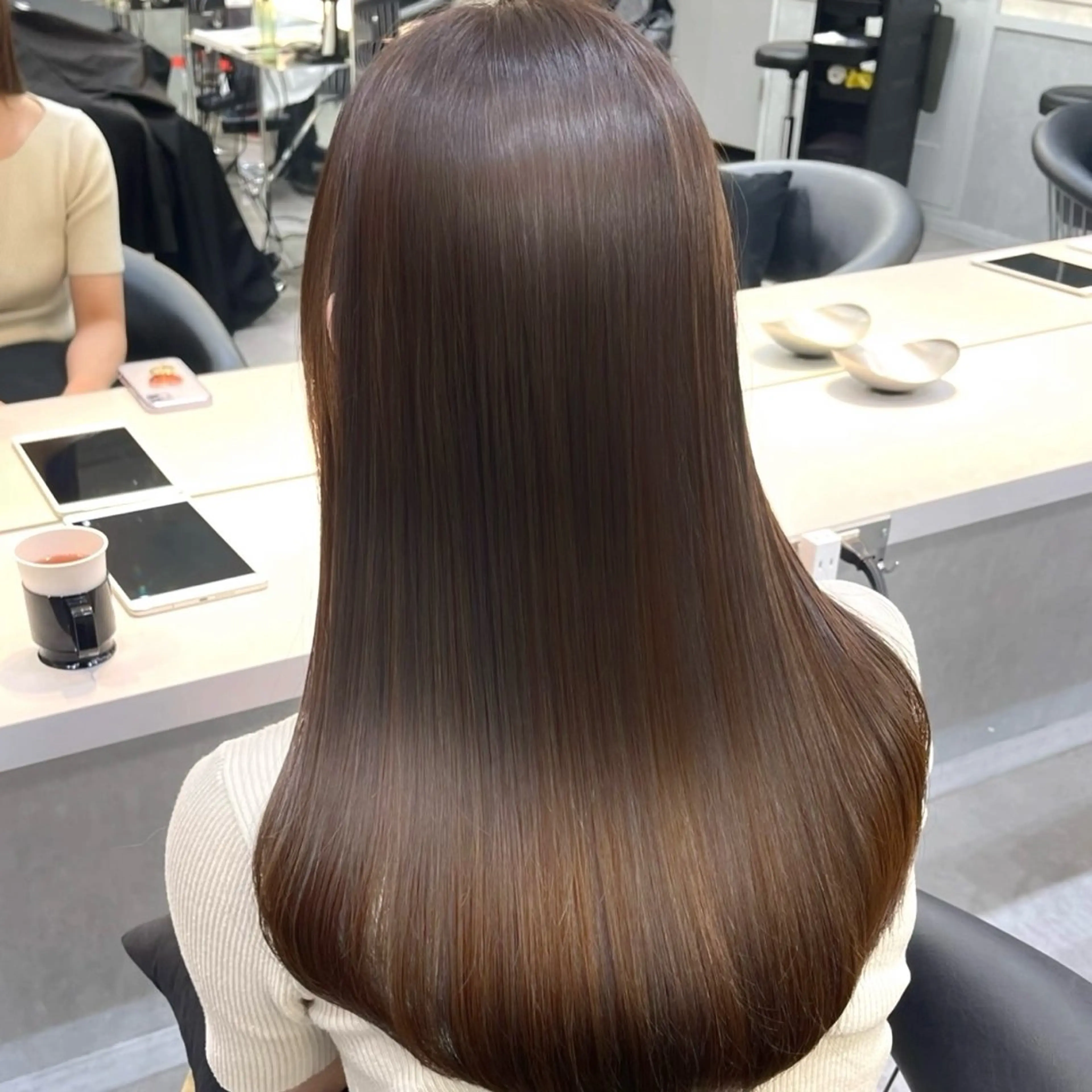 💖韓国美人カットx地毛風柔らか縮毛矯正x1stepトリートメント ♥の写真