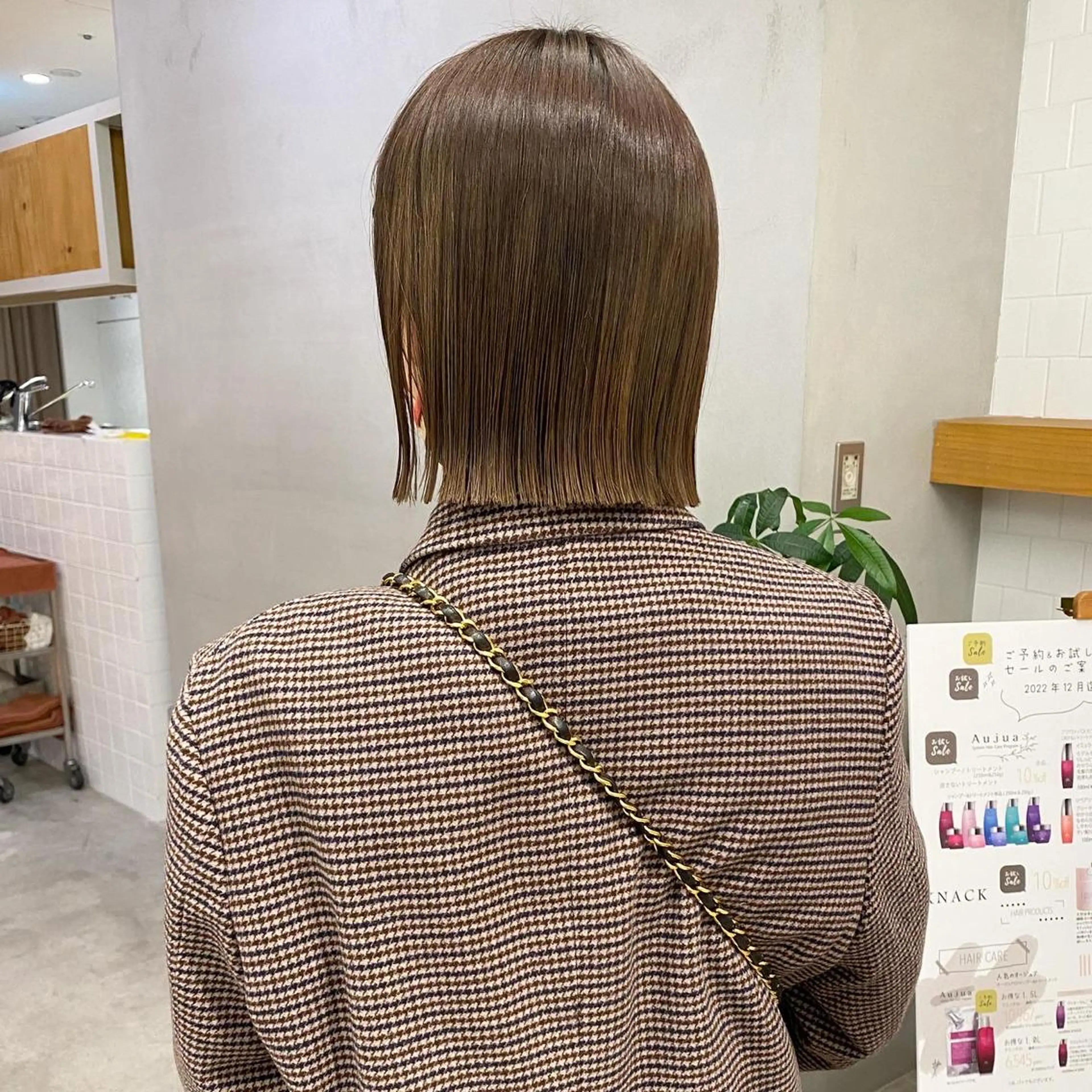 ショート カラー ボブ 、 、のヘアスタイル