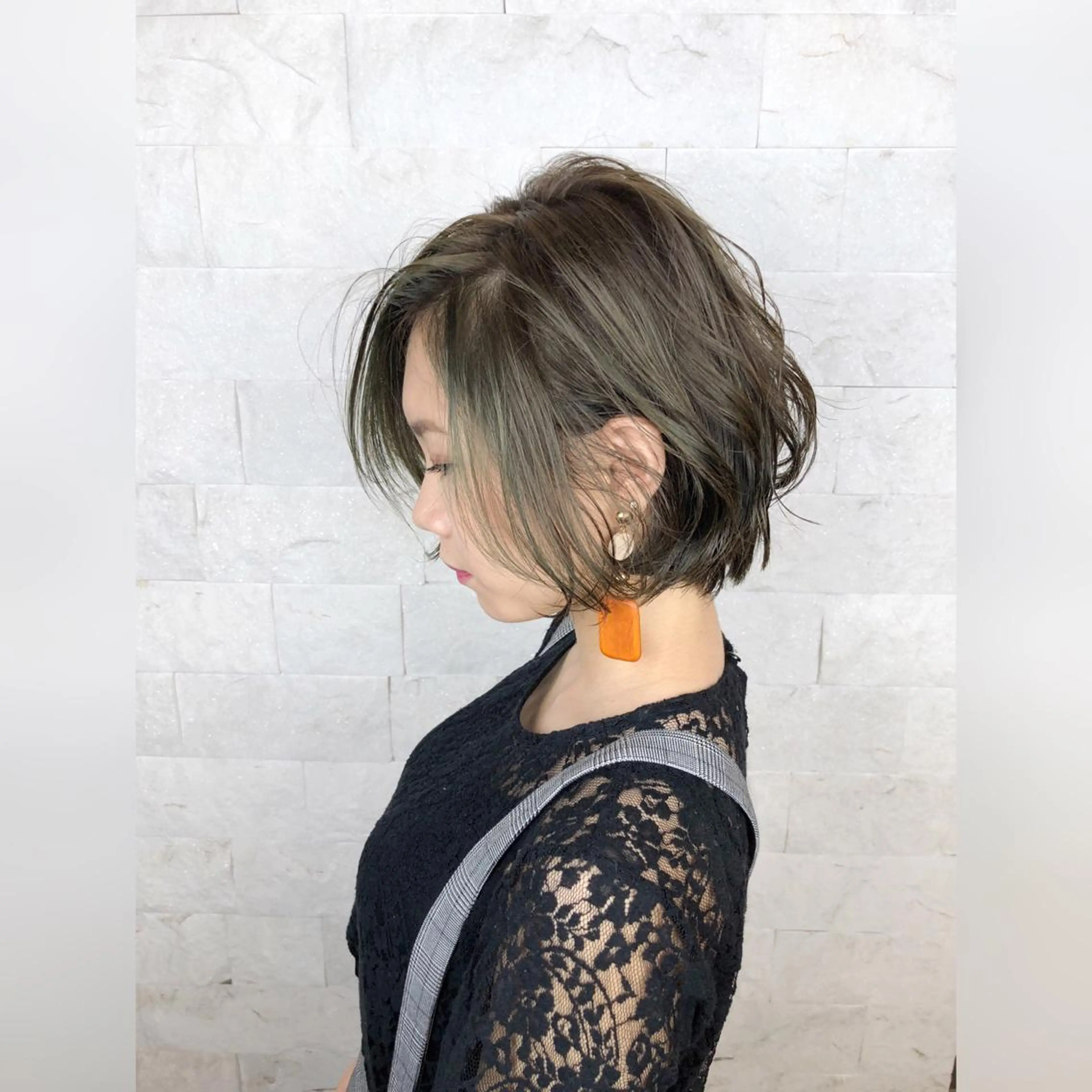 ミディアム ヘアカラー トリートメント 圧倒的美髪ストレート ツダケイタロウのヘアスタイル