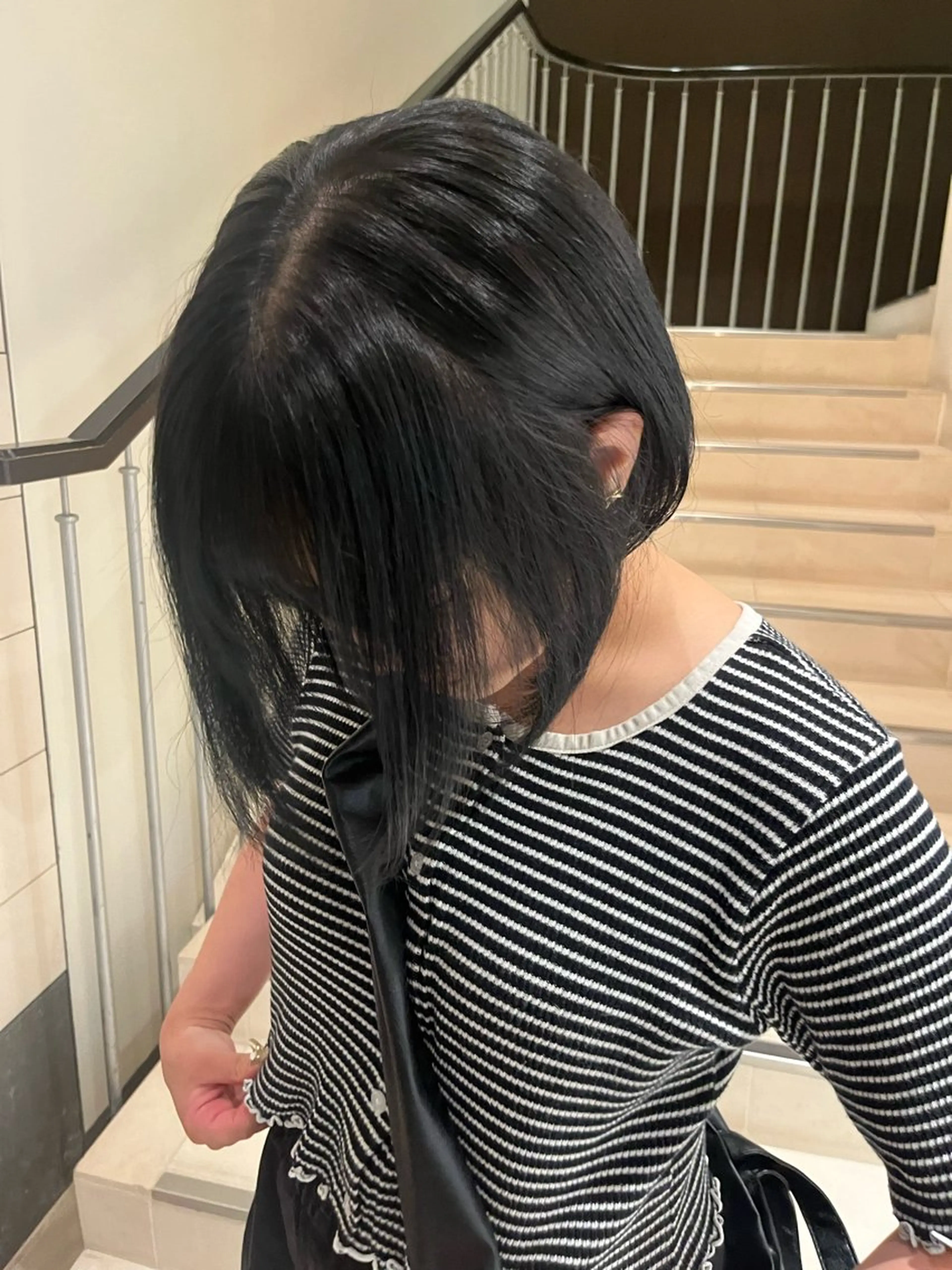 ミディアム カラー 合庭 柚のヘアスタイル