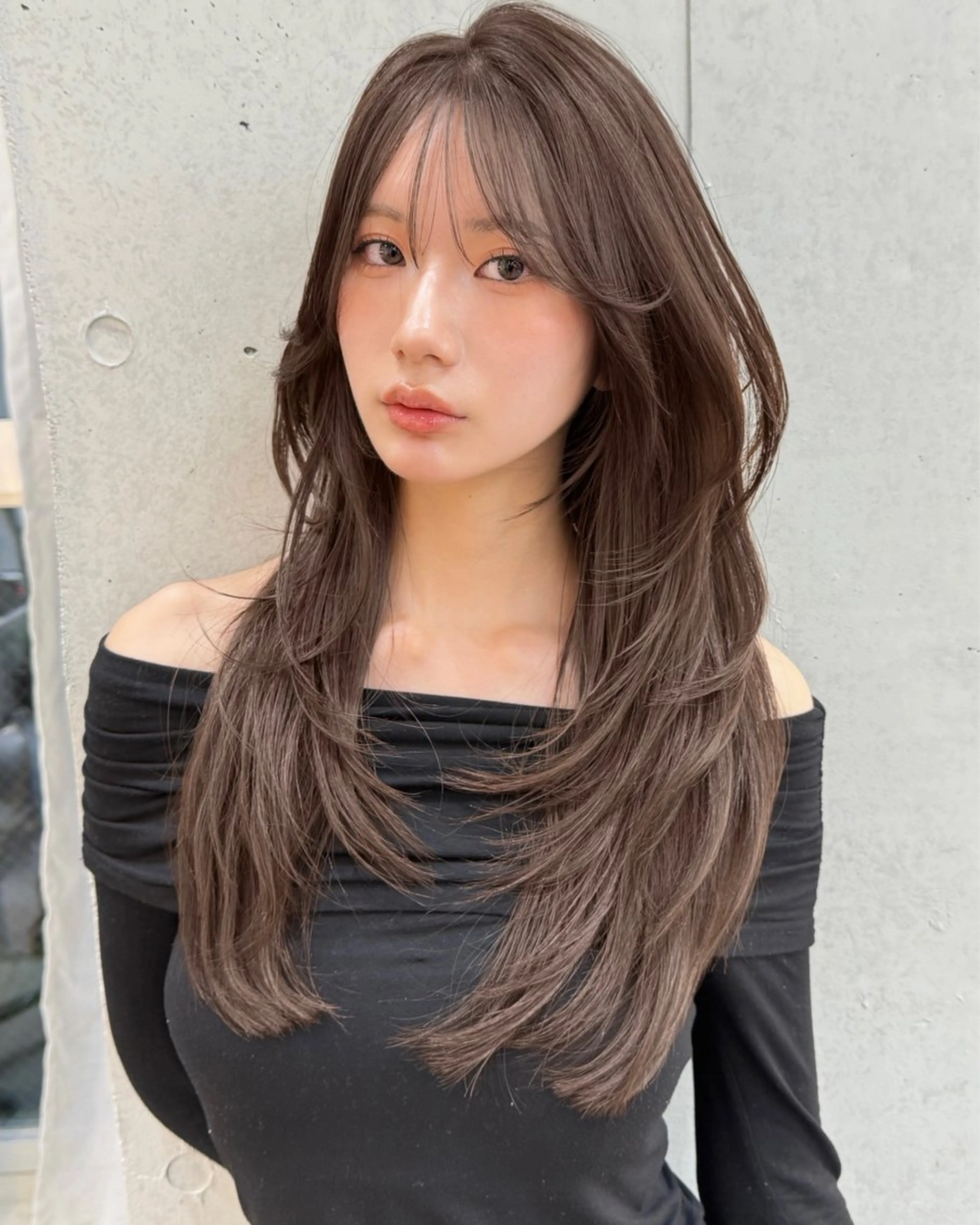ロング レイヤーカット ロング 戸張 翔太のヘアスタイル