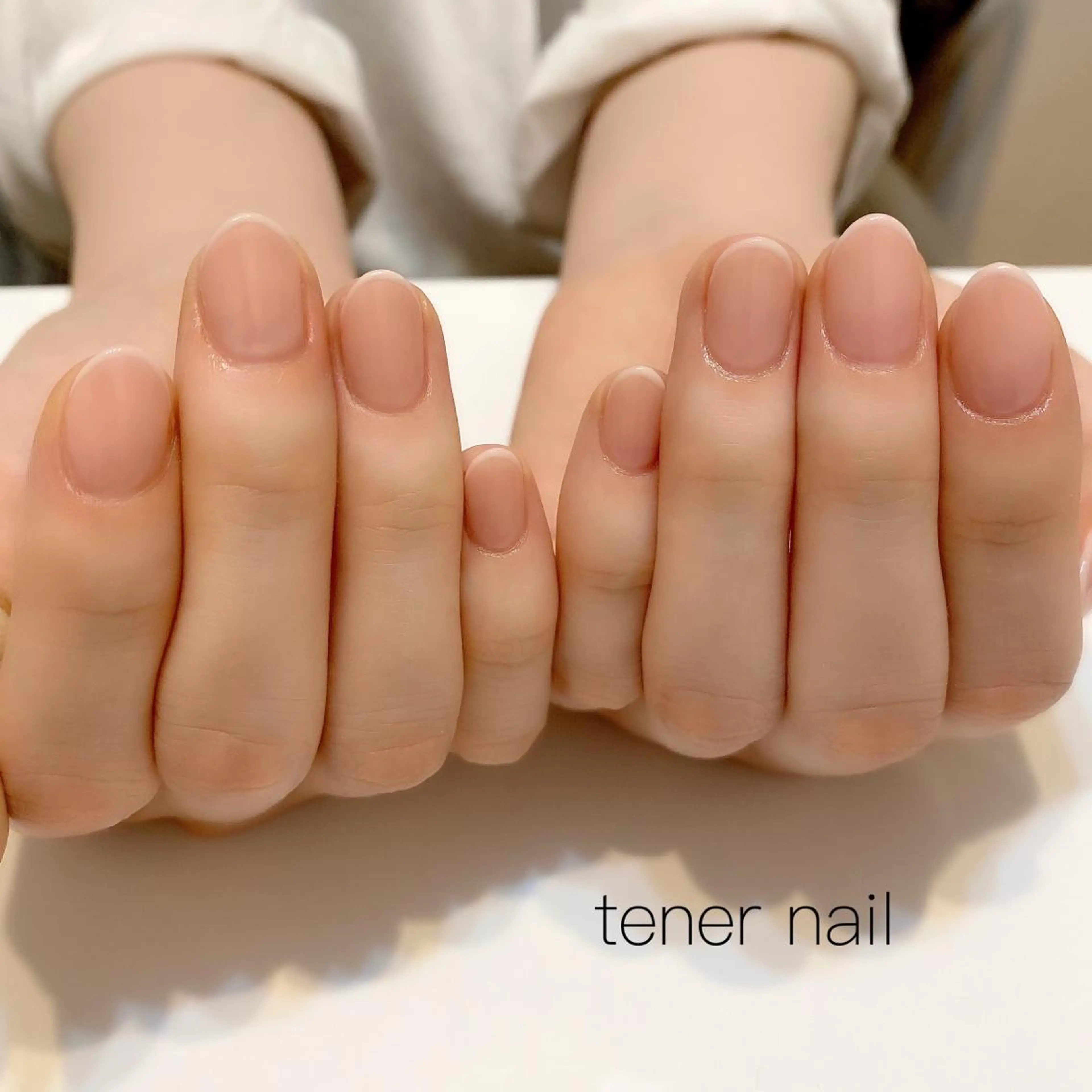 ネイル フレンチネイル ワンカラーネイル ホワイト tener  nail  テネルネイル所属・テネルネイル tener nailのネイルデザイン