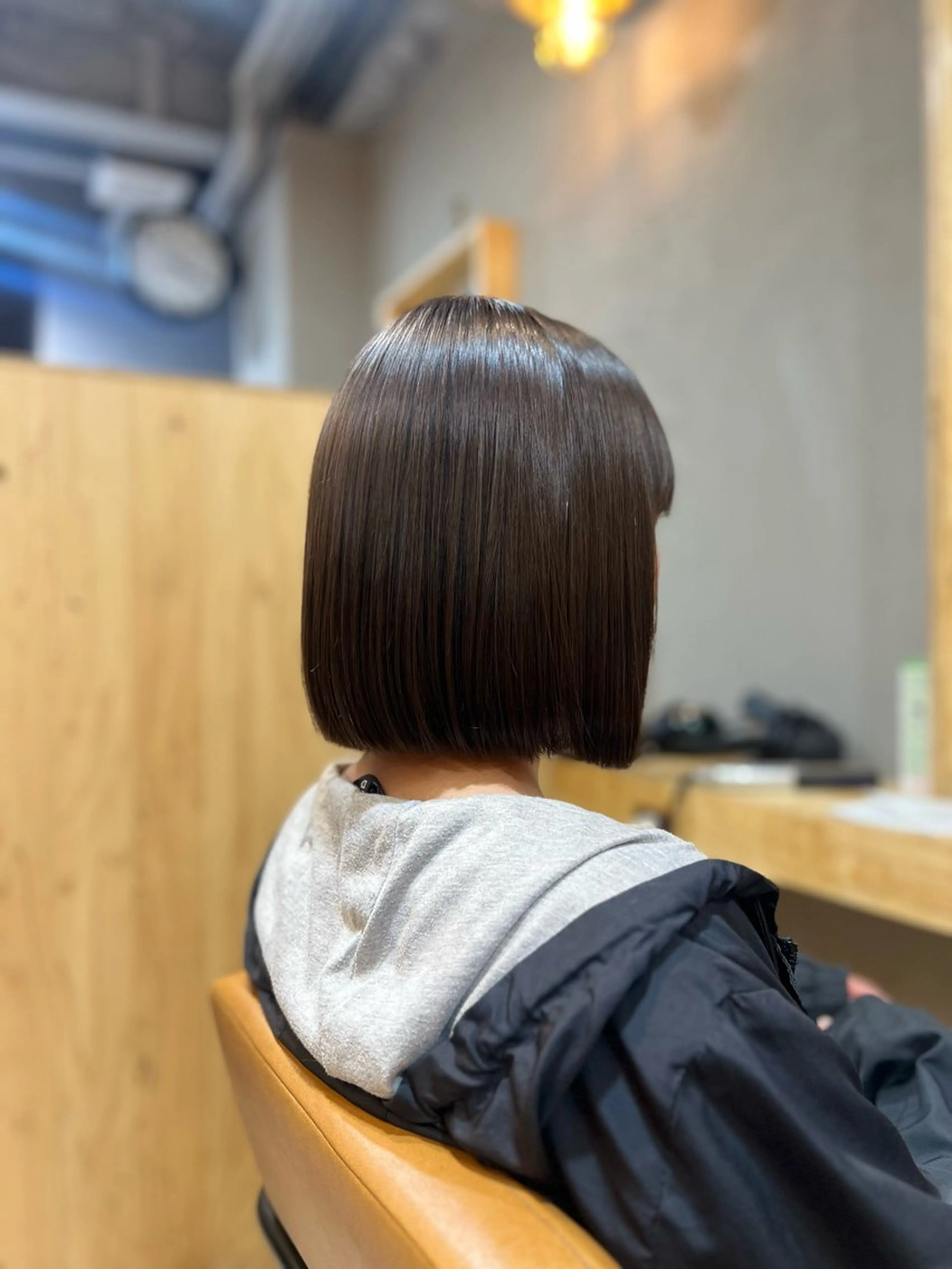 ショート 髪質改善 縮毛矯正 酸性ストレート カット 縮毛矯正 トリートメント 神戸ボブ✂️ ioe三宮/田 伸佳のヘアスタイル