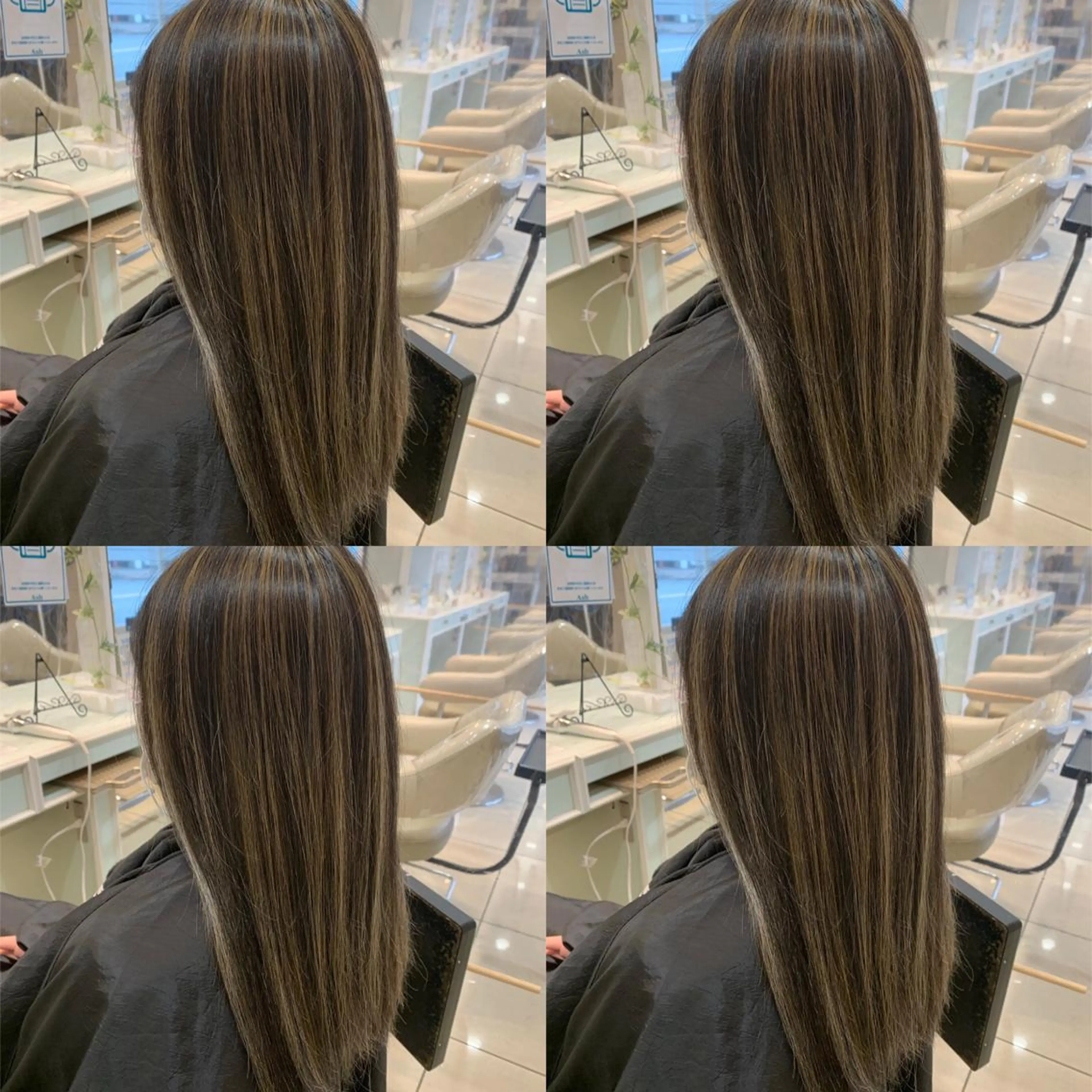 ロング カラー ハイライトカラー ハイライト ヘアカラー ハイトーン/ブリーチ 山崎　悠次のヘアスタイル