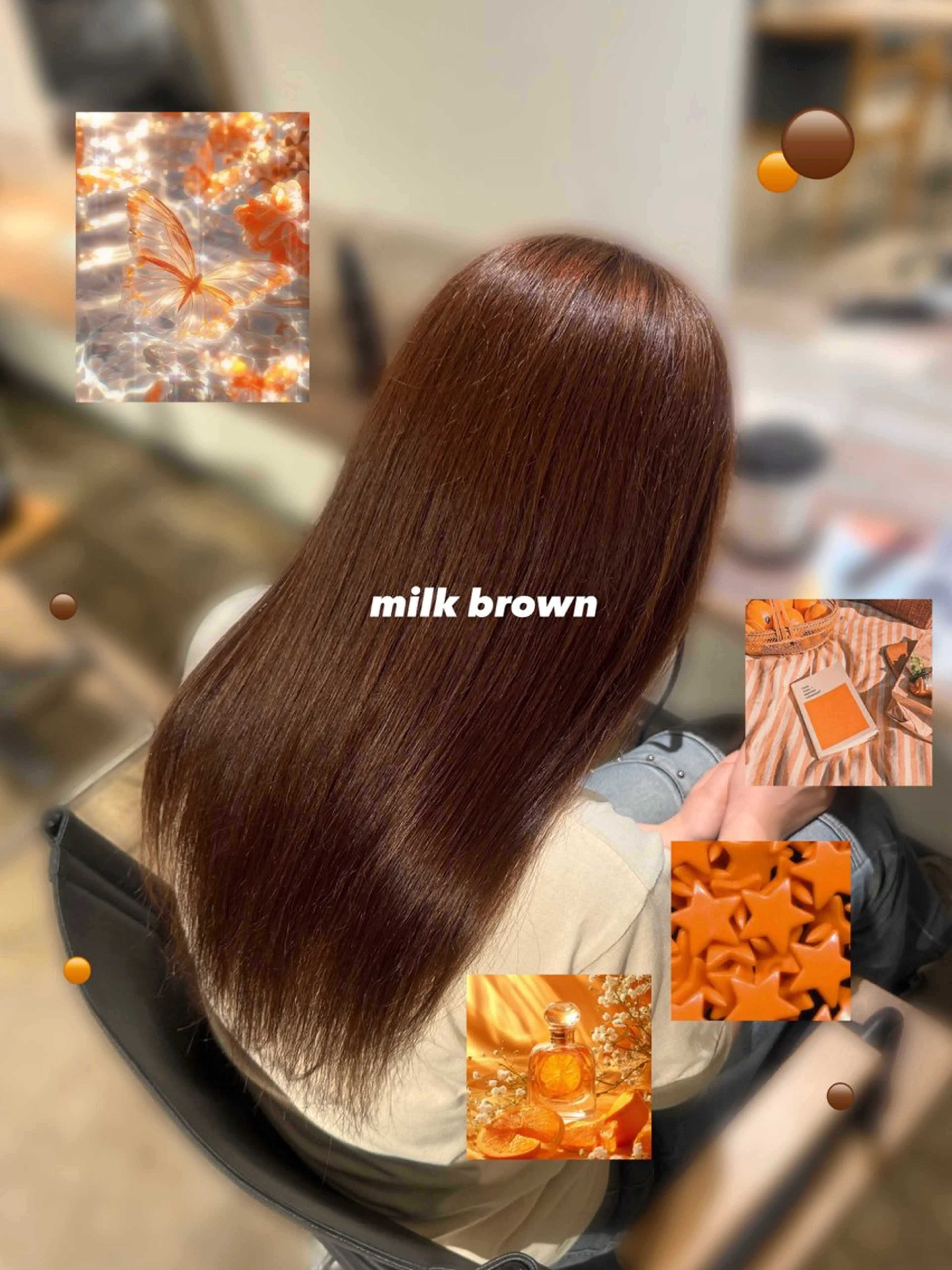 ロング カラー ブリーチ ブラウンカラー ケアブリーチ 透明感カラー ダブルカラー ヘアカラー トリートメント 🫟ブリーチモデル/ 艶カラー /みきのヘアスタイル