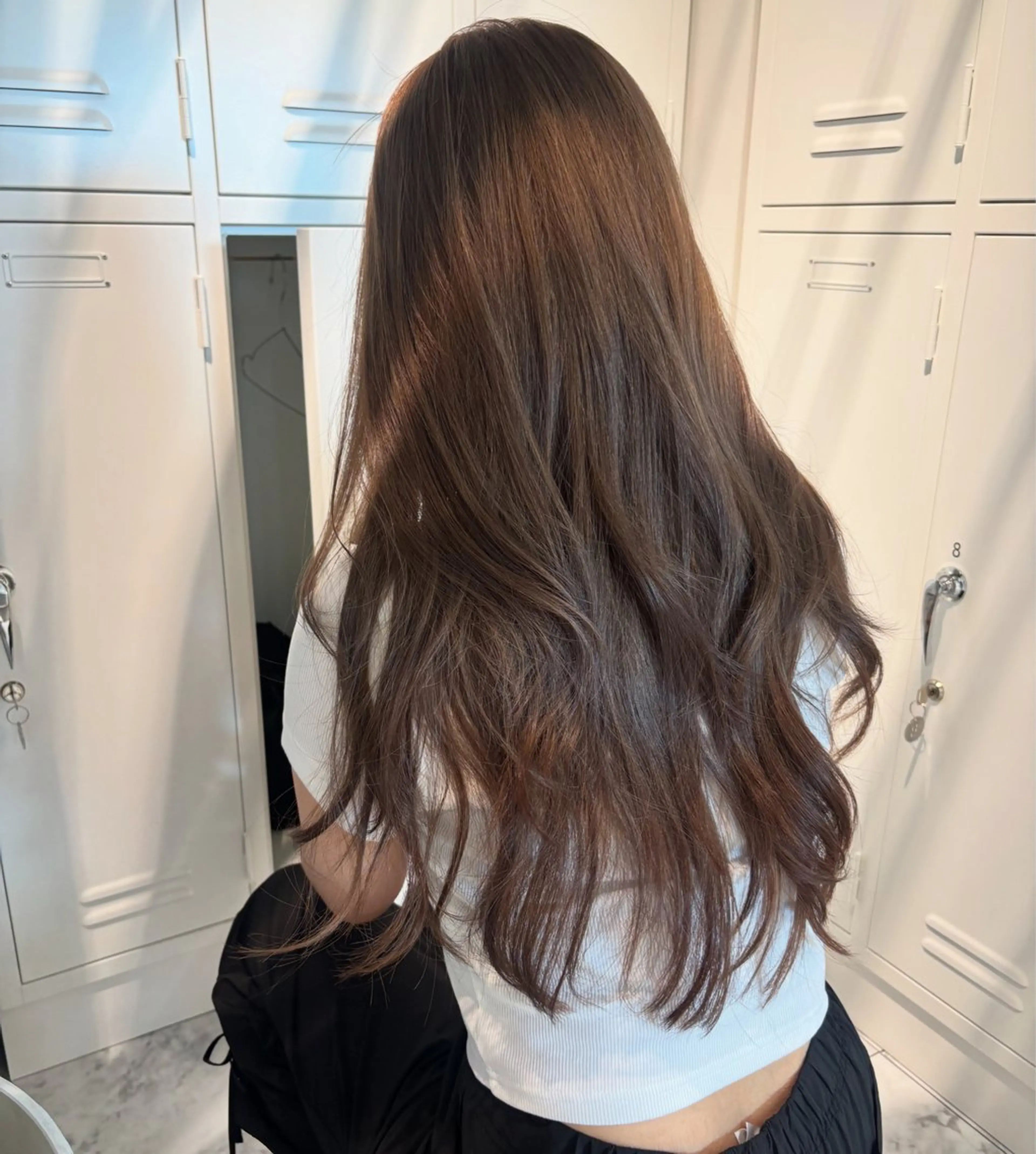 ミディアム ヘアカラー トリートメント rina／ベージュ ワンホン/韓国ヘアのヘアスタイル