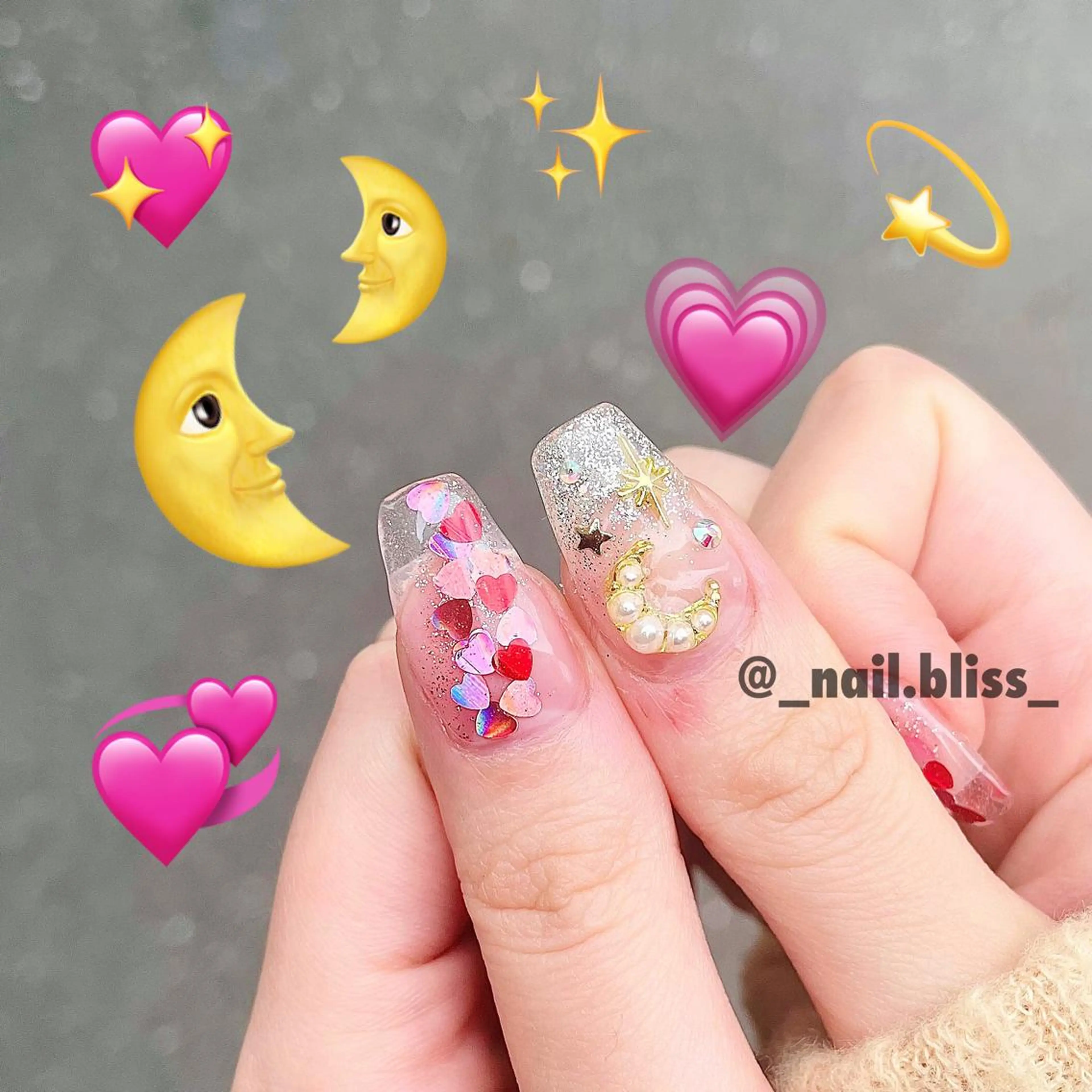 ネイル クリアネイル ハンドネイル NAIL BLISSのネイルデザイン