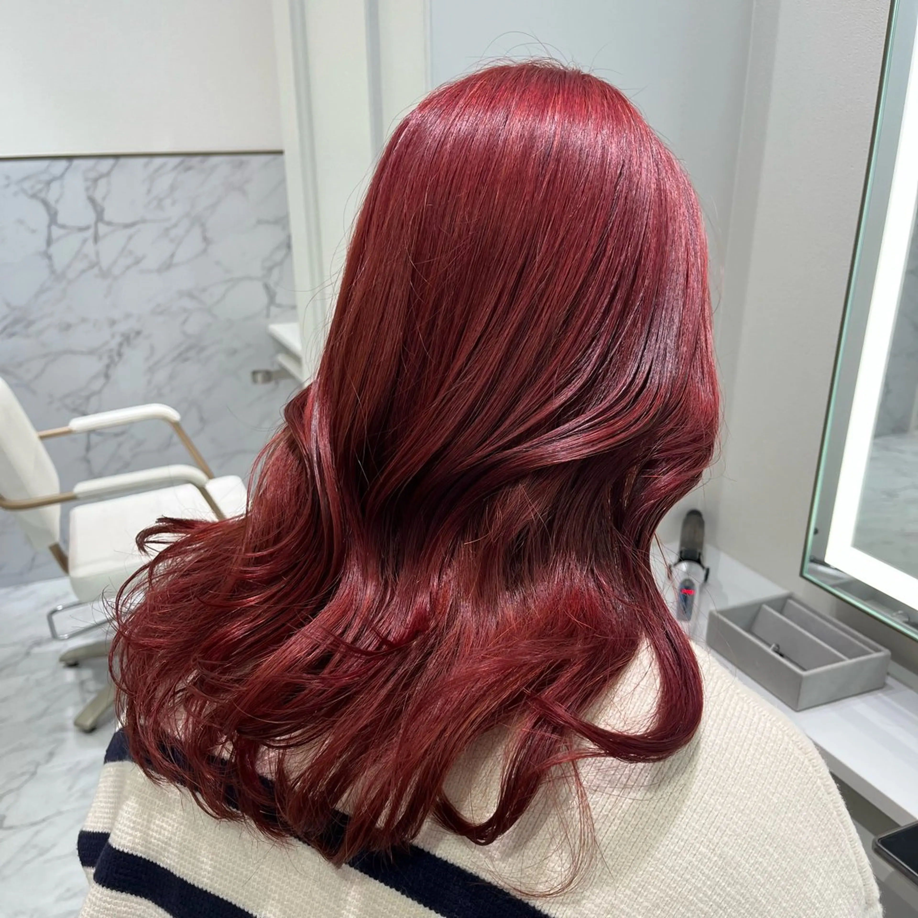 セミロング ヘアカラー ParveMix /石田 佳澄🩶のヘアスタイル