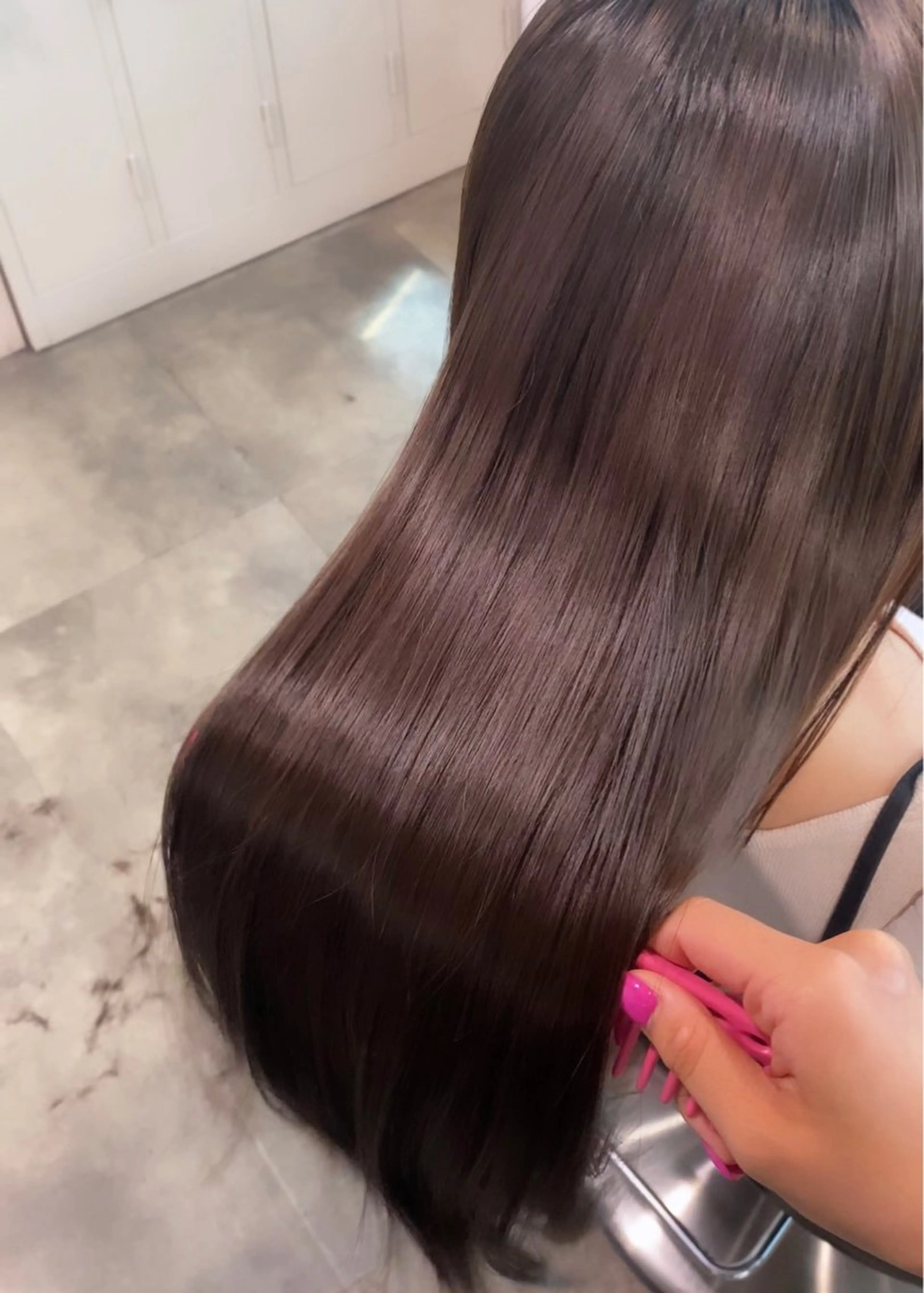 ロング IS所属・横浜美容室/透明感 カラー/レイヤーのヘアスタイル