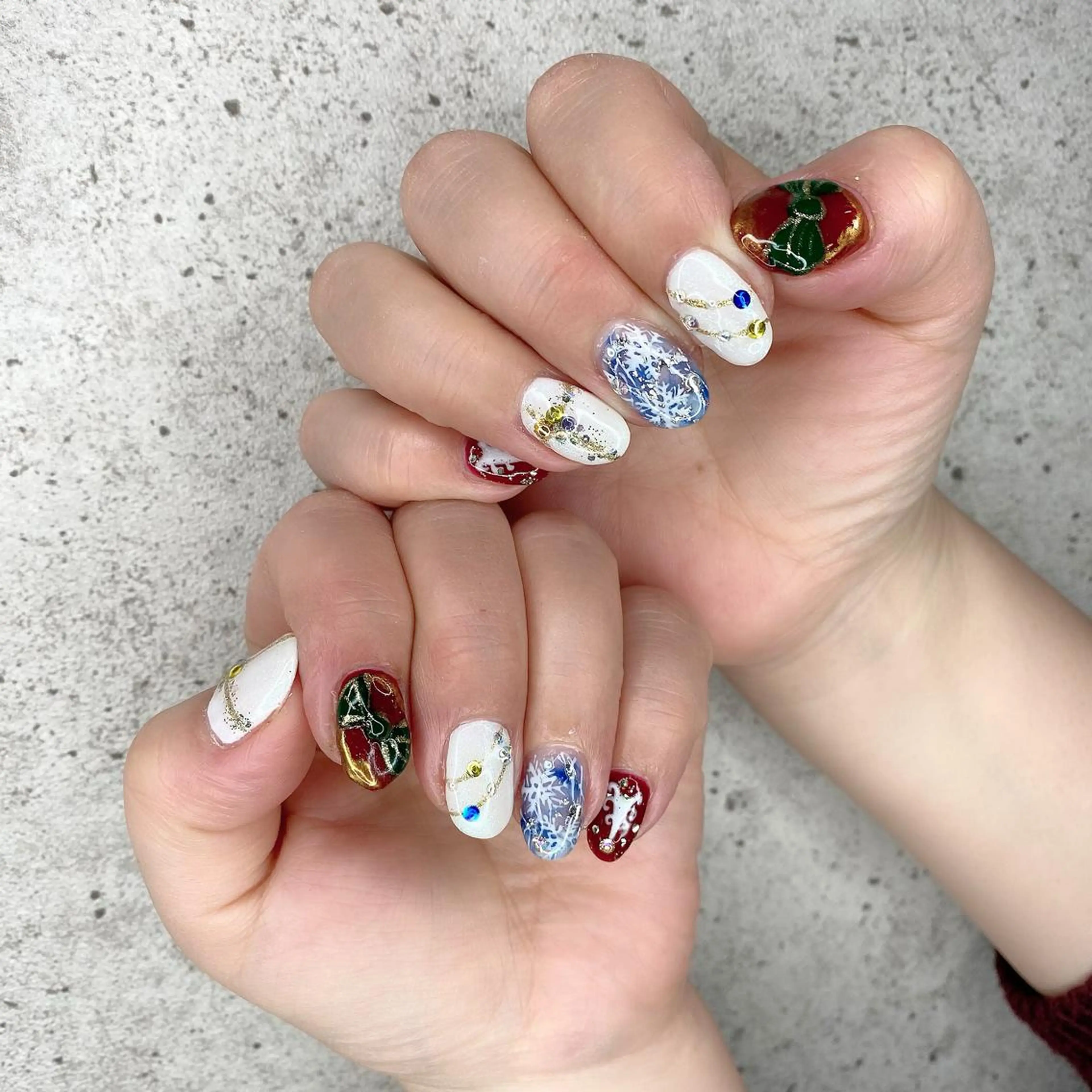 セミロング カラー パーマ ヘアアレンジ メンズ キッズ ネイル マツエク・マツパ Salon Ｋのネイルデザイン