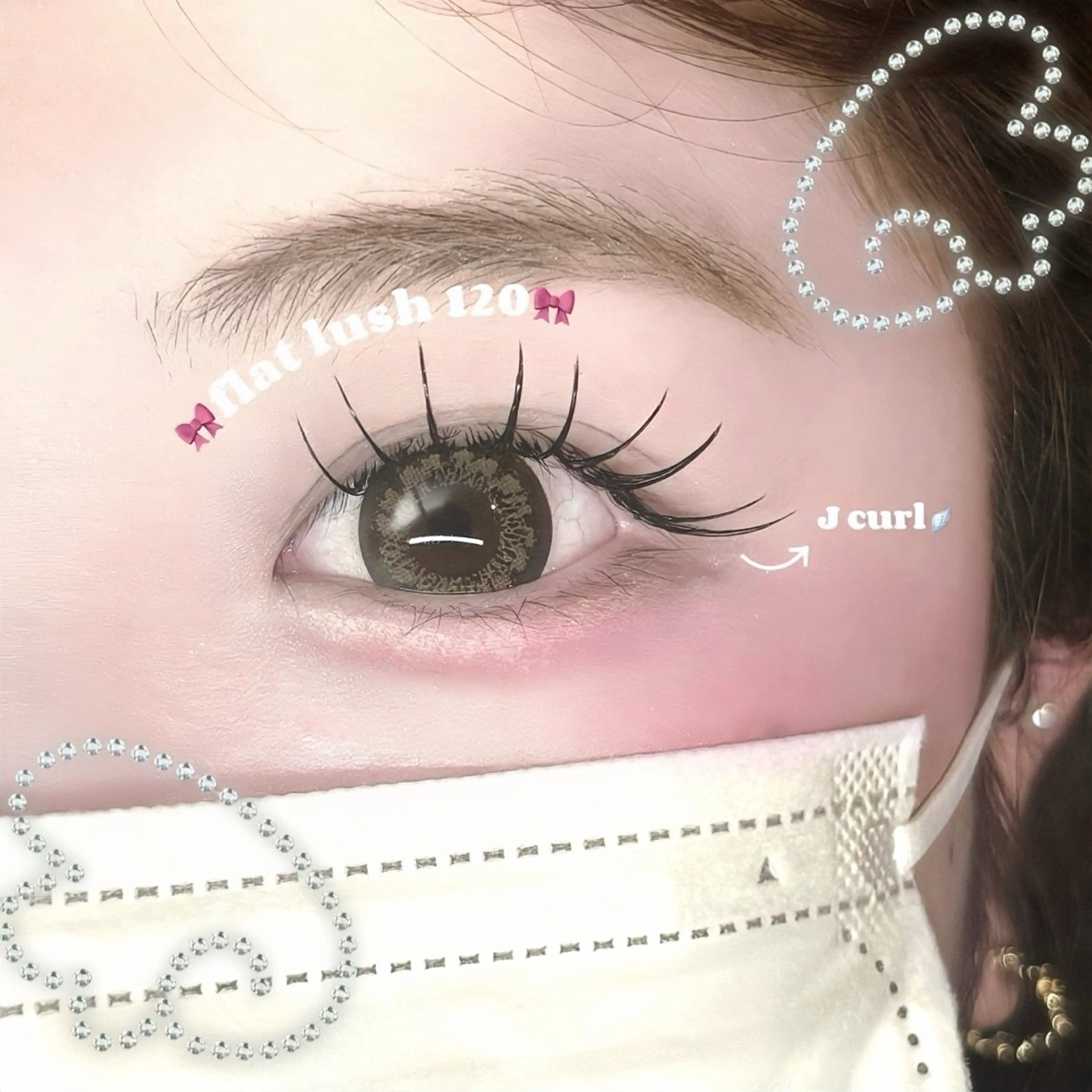 マツエク・マツパ フラットラッシュ Jカール ナチュラル マツエク FaB 千葉店所属・🩶LEDエクステ& 上下パーマRAN🪽のマツエク・マツパデザイン