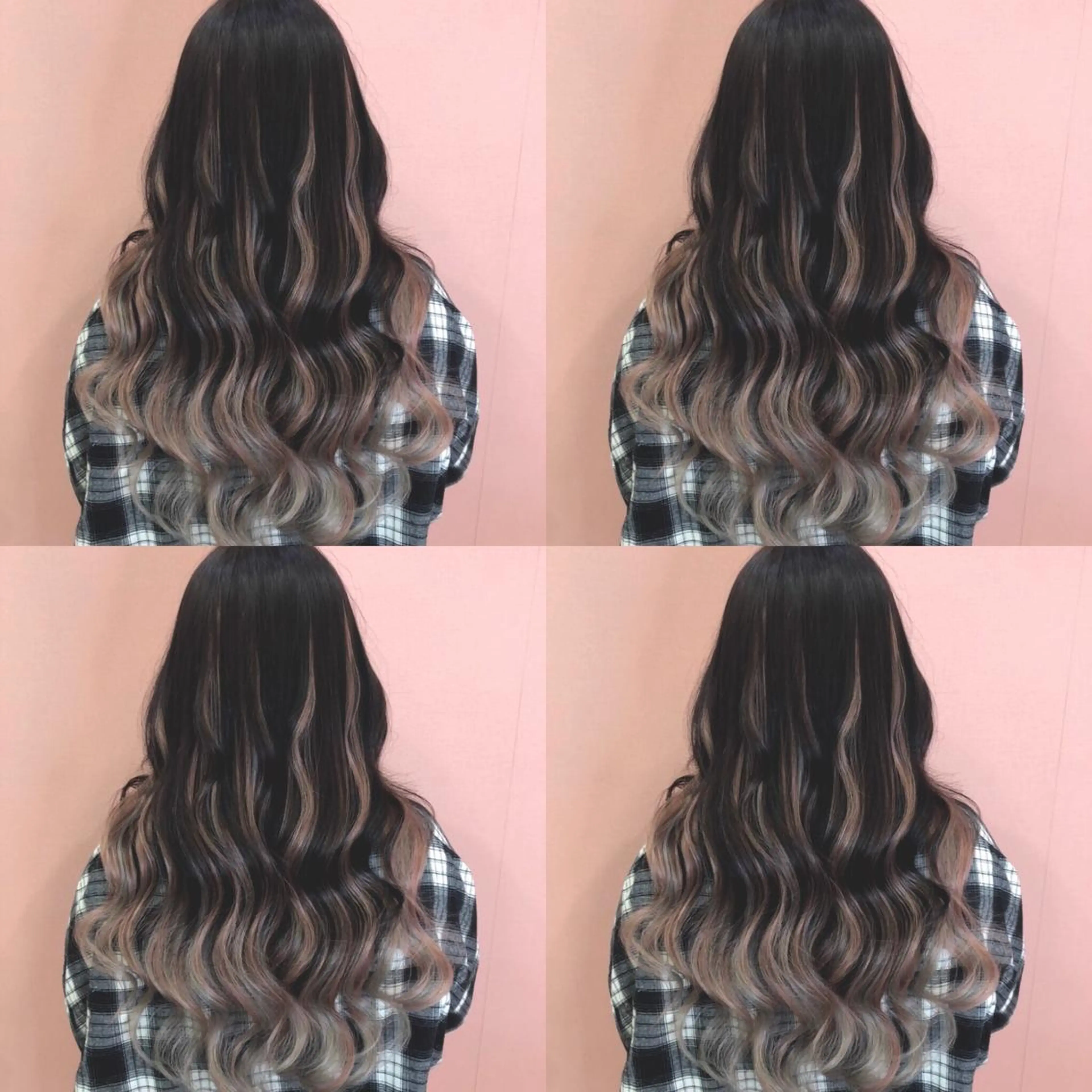 ロング カラー バレイヤージュ ピンクカラー レイヤーカット 🌷MAYU 🌷のヘアスタイル