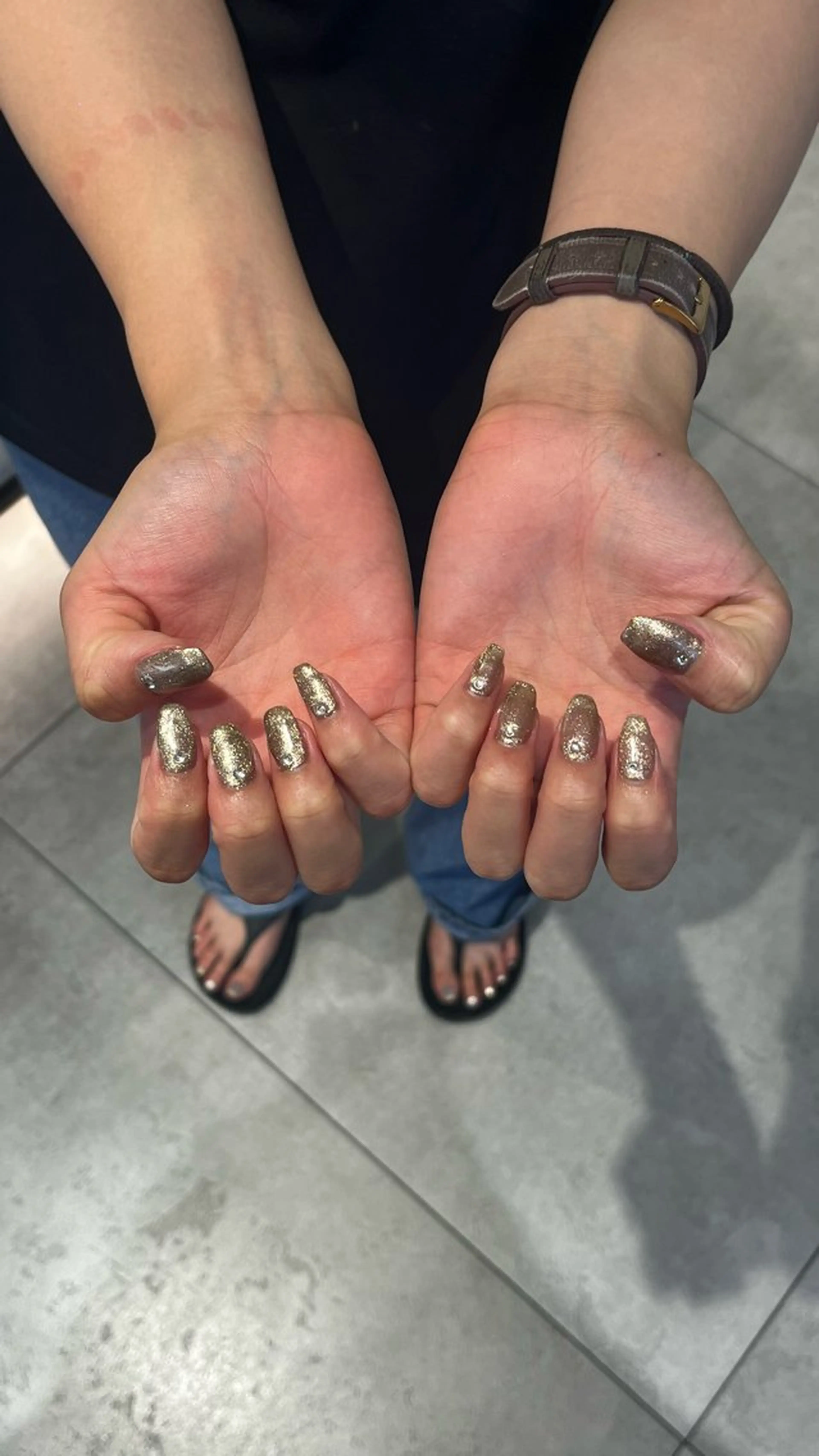 ネイル ハンドネイル メンズパーマ/ メッシュ📍ﾕﾘのヘアスタイル