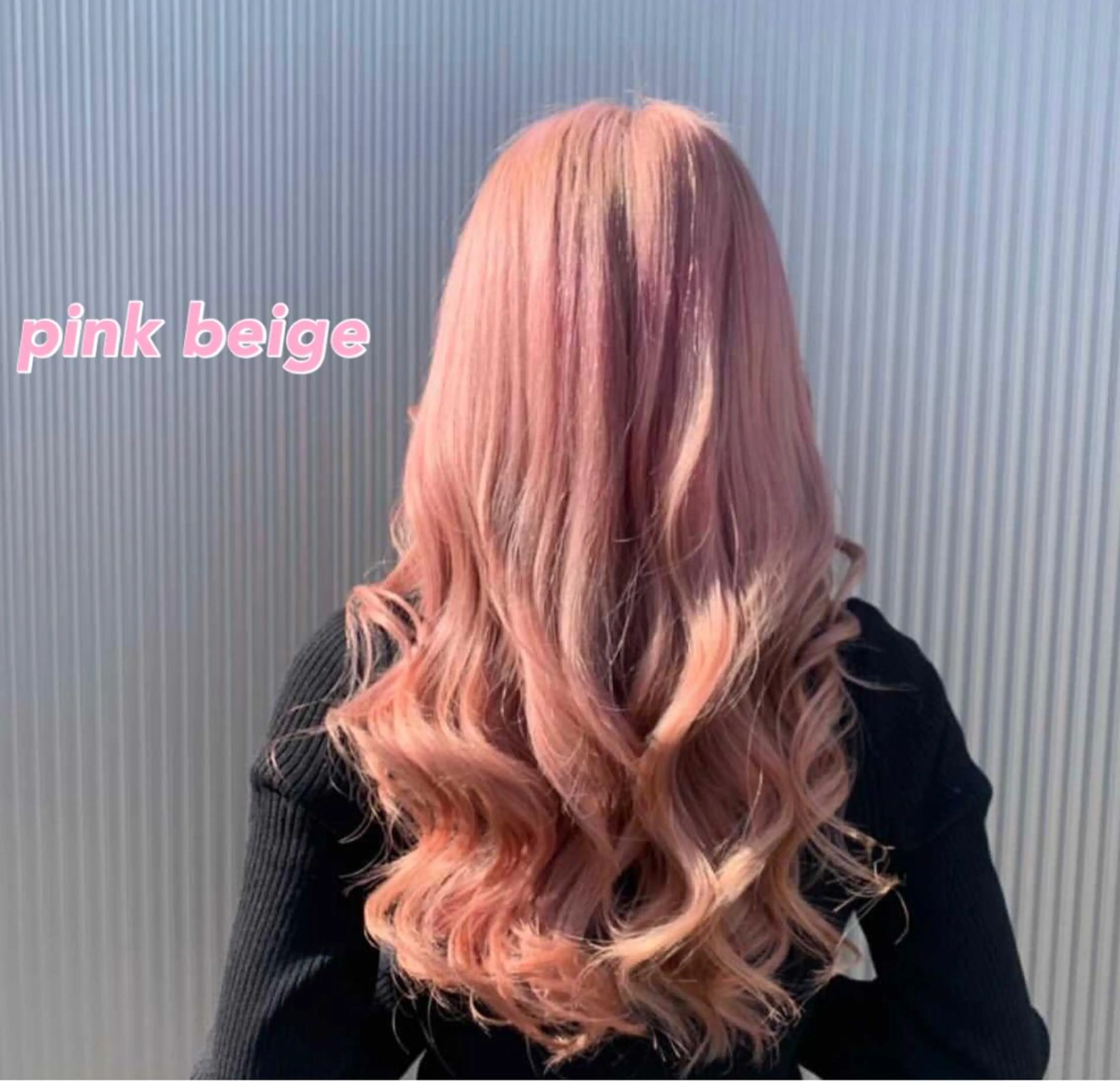 ミディアム カラー ベージュカラー ピンクカラー ピンクベージュ ハッシュカット レイヤー池袋のヘアスタイル