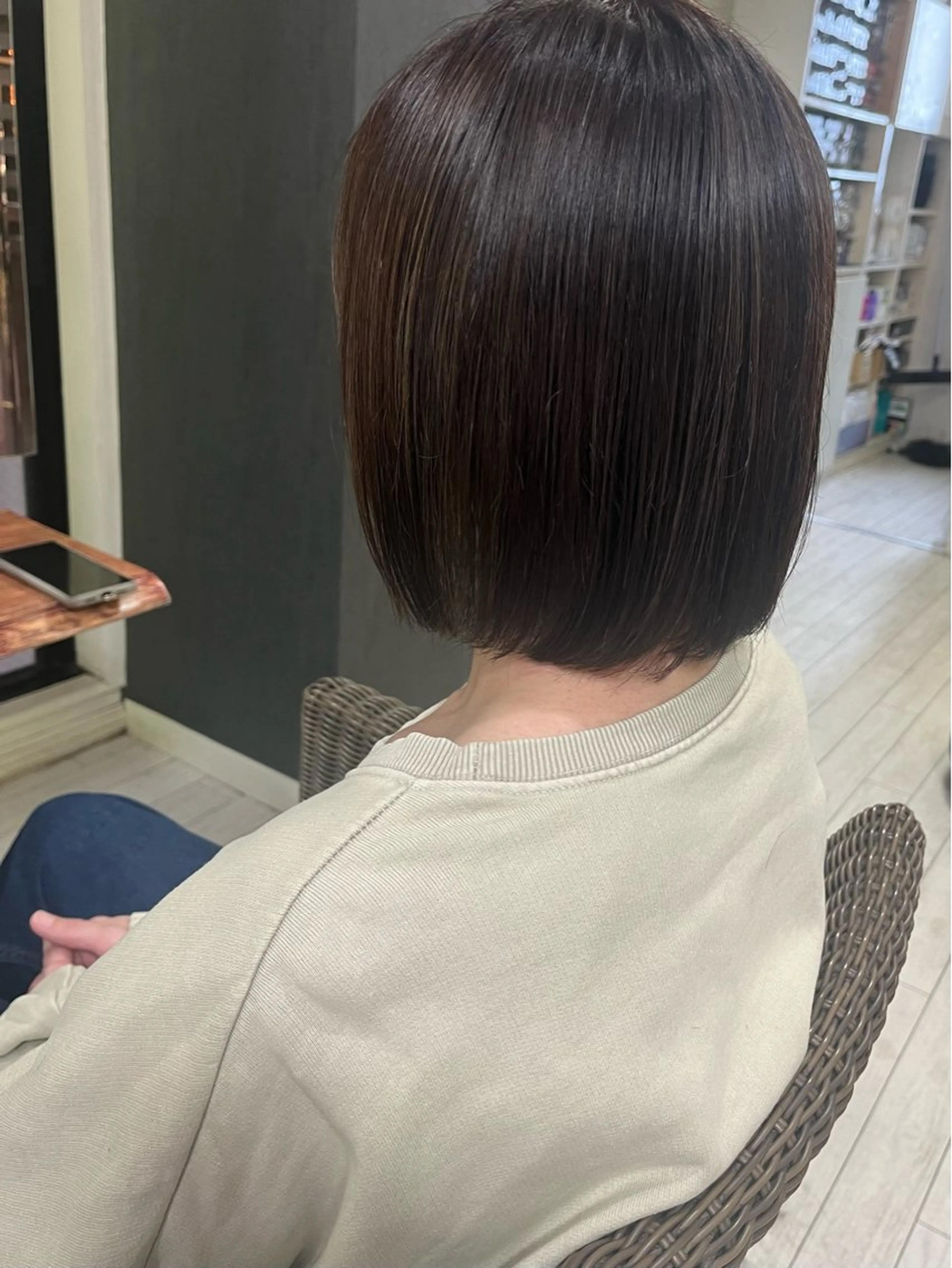 ミディアム ハイライト カット ヘアカラー ママ美容師 ＊ヒマワリのヘアスタイル