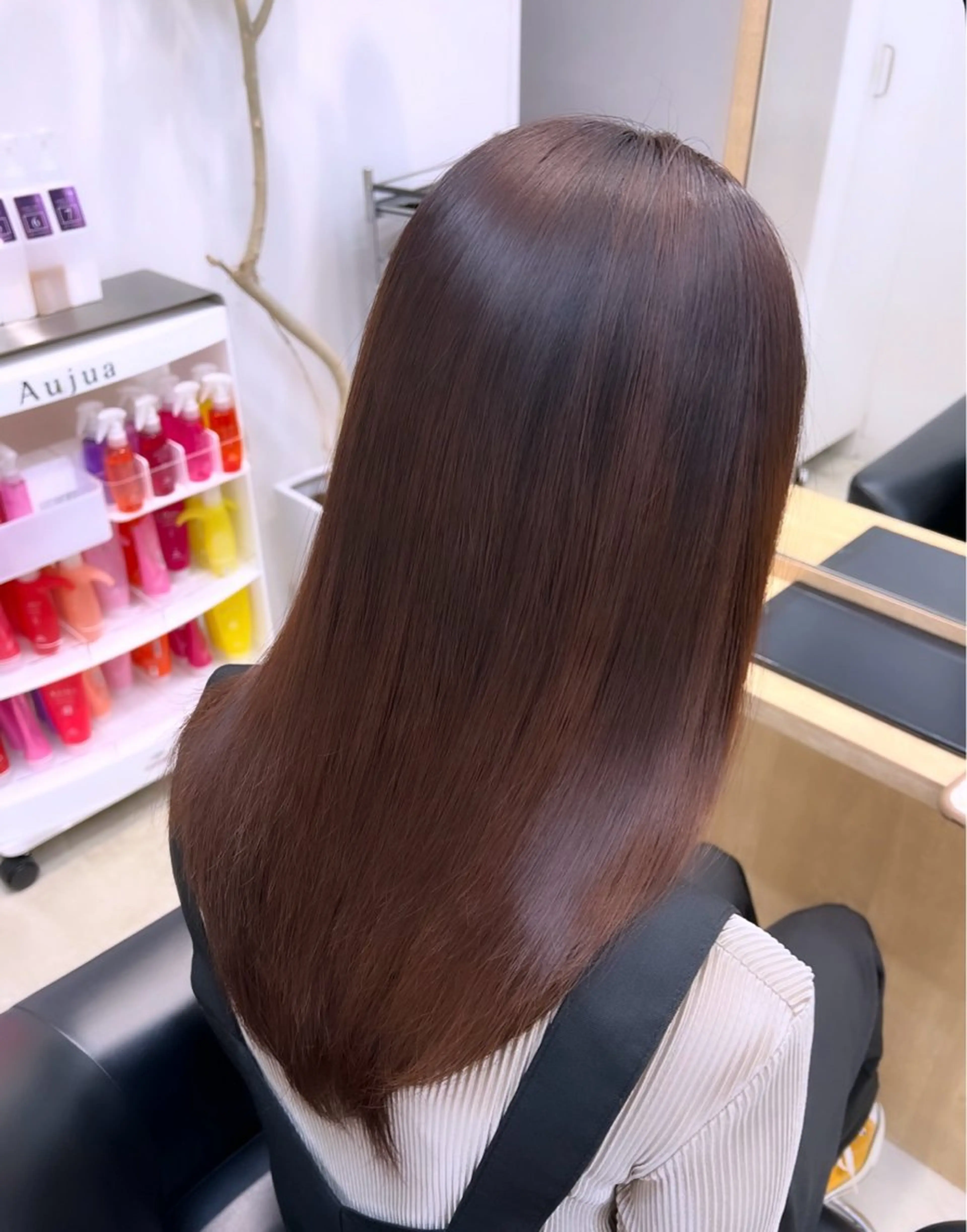 ロング 縮毛矯正 八木 子龍のヘアスタイル