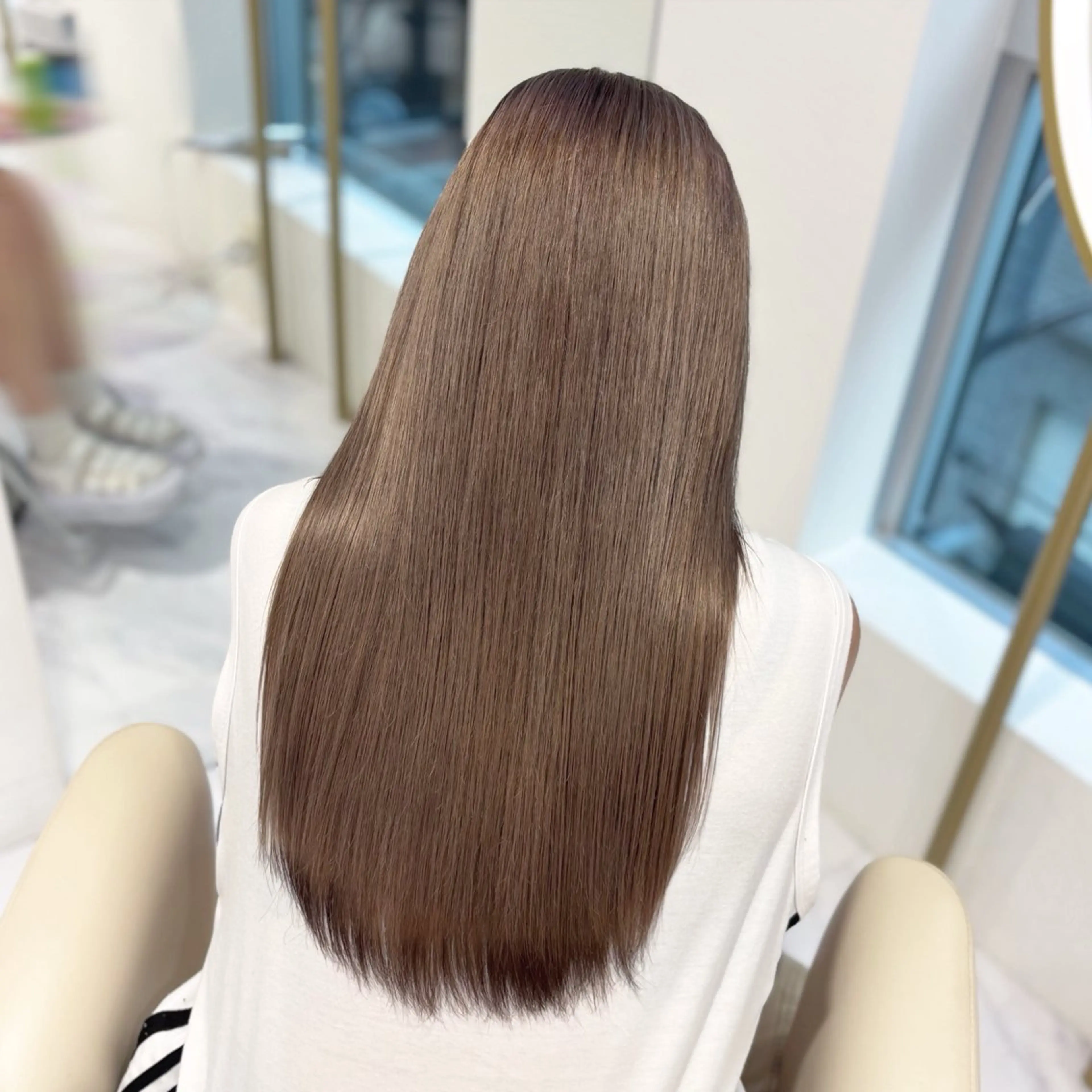 ［ リタッチブリーチ+オンカラー+4step Aujua treatment🥣⟡.·］の写真