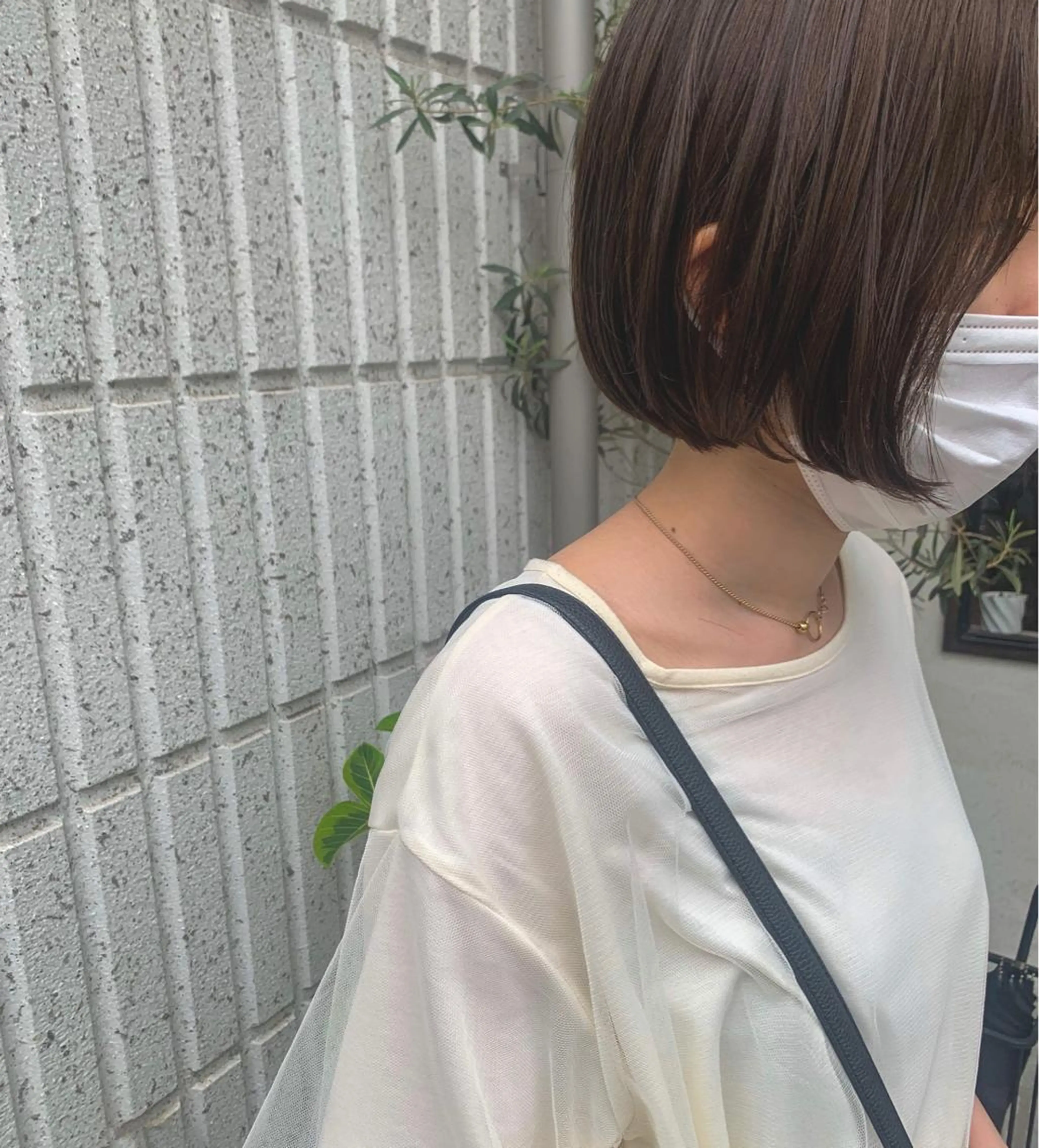 ショート カラー オリーブカラー ボブ stylist  ＊ mahoのヘアスタイル