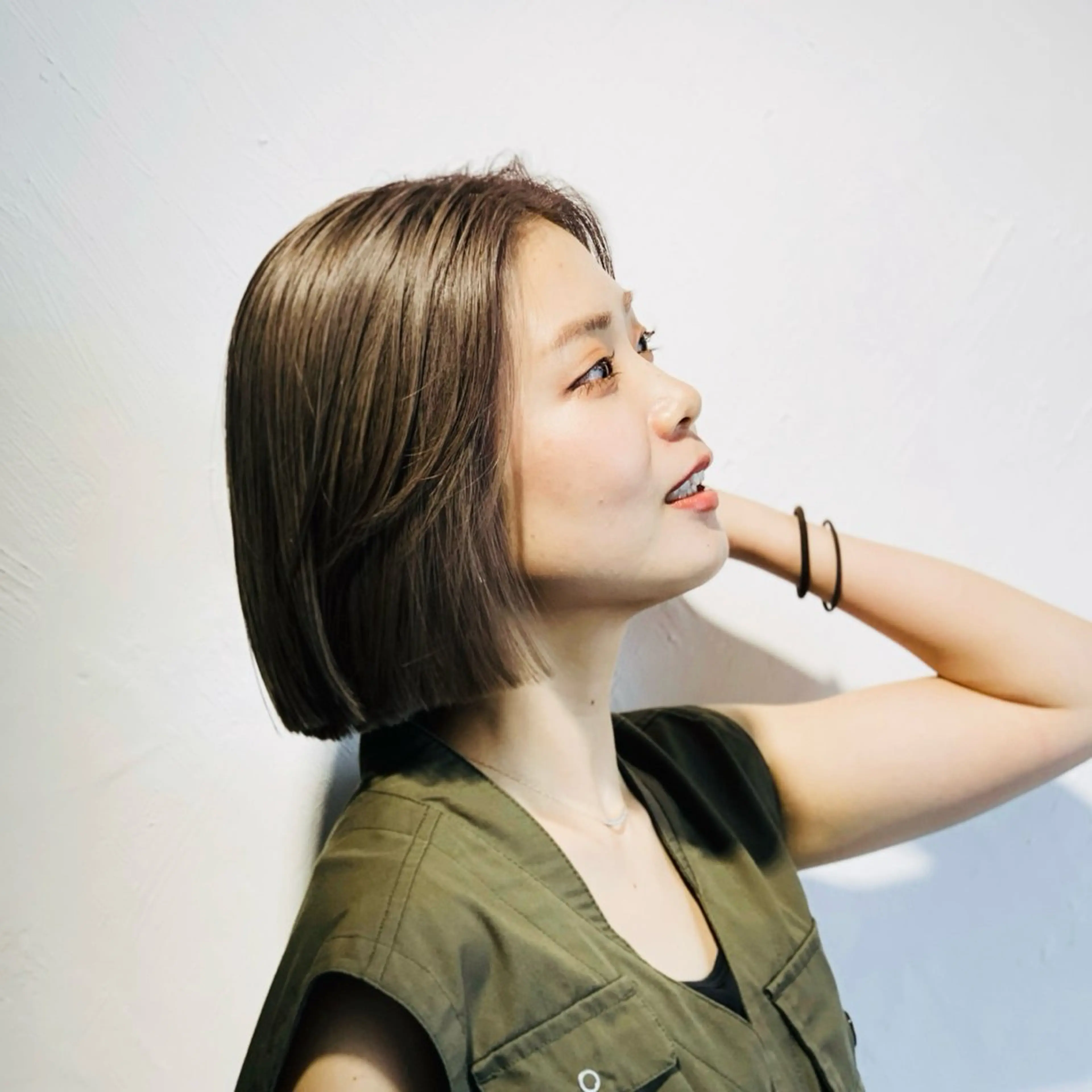 ショート カラー カット ヘアカラー トリートメント ヤノ ナオミのヘアスタイル