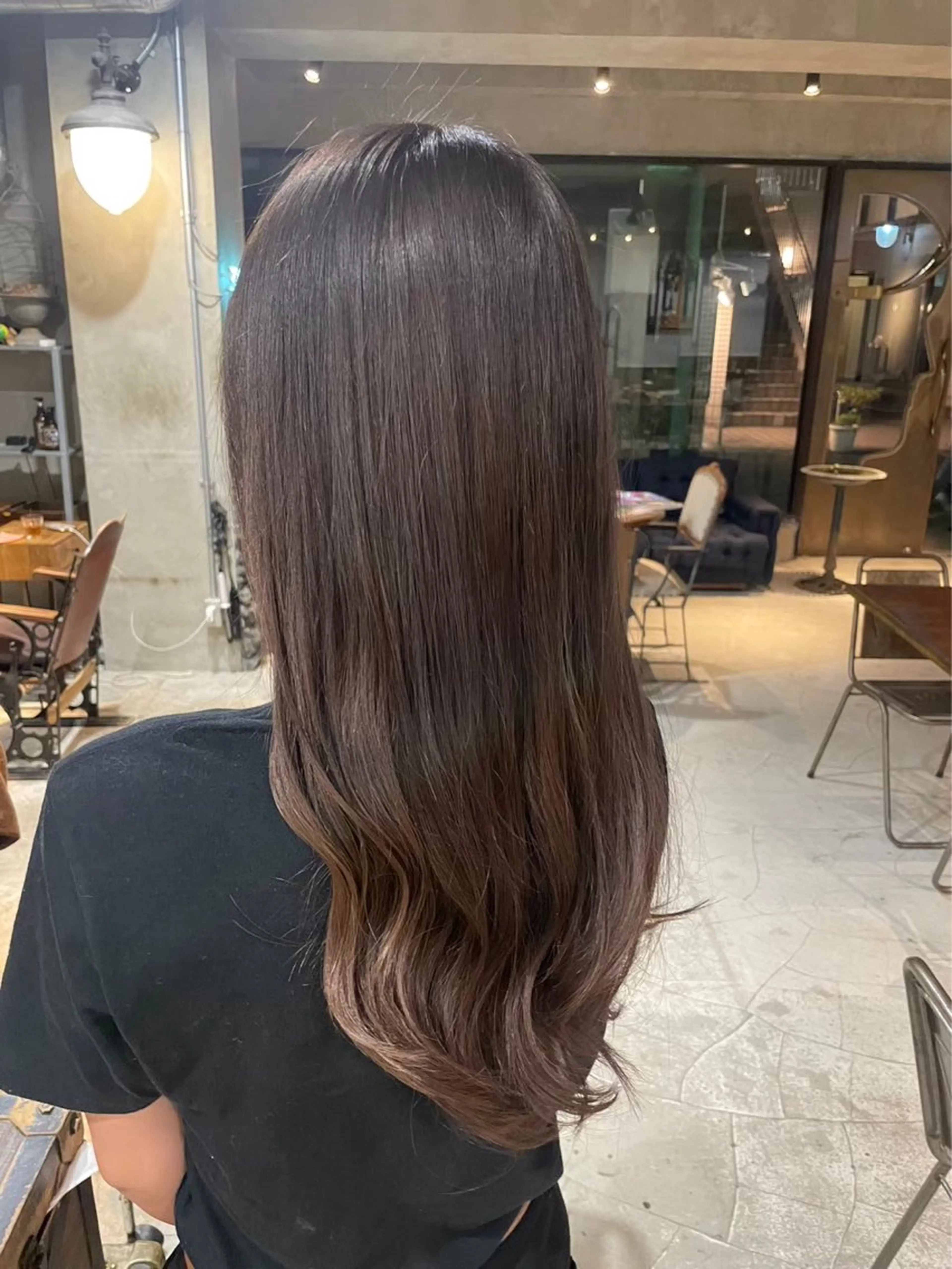 セミロング ヘアカラー トリートメント 🌺柔らか透明感 カラー🌊MAMIのヘアスタイル