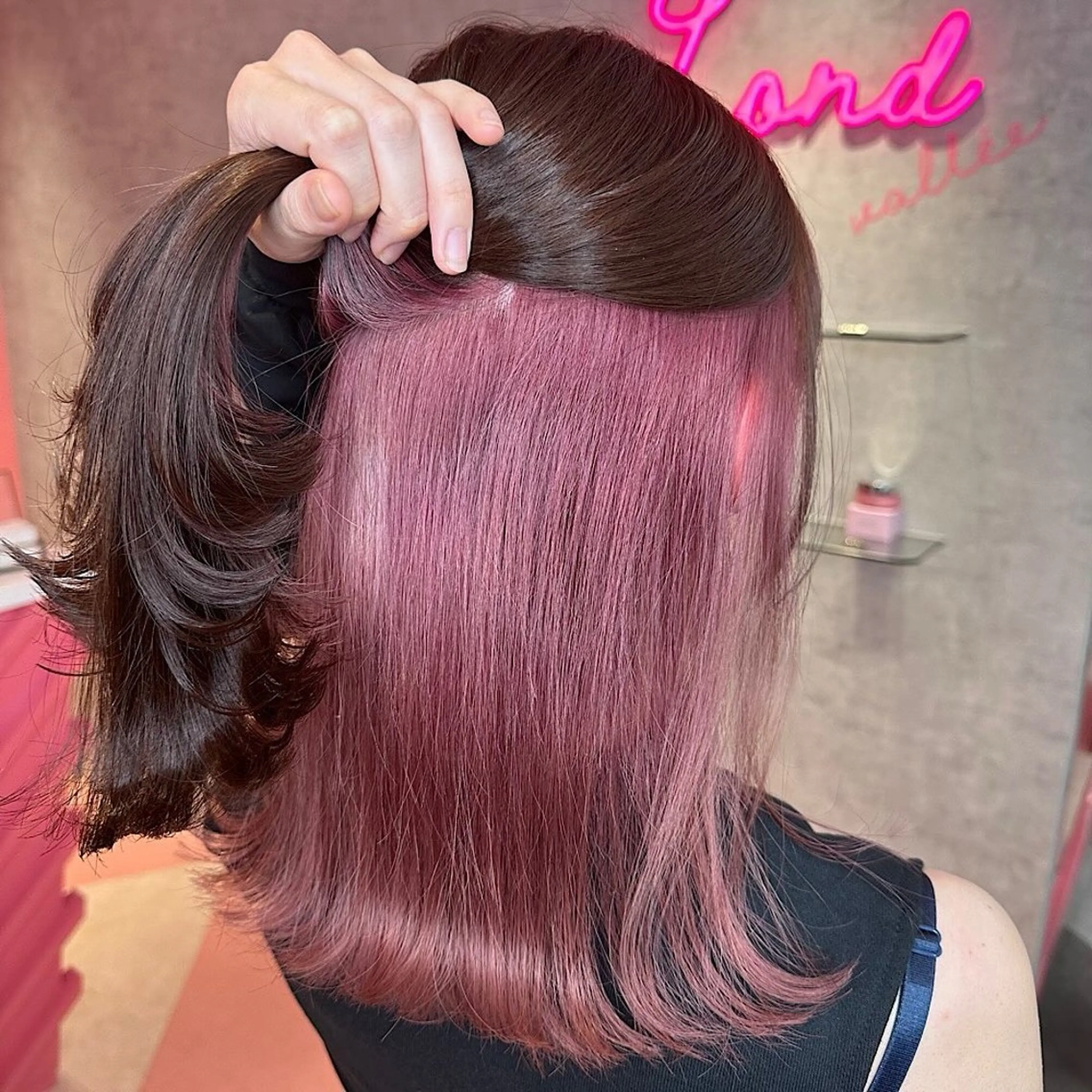 ミディアム カラー 韓国ヘア/艶カラー /田中悠佑のヘアスタイル