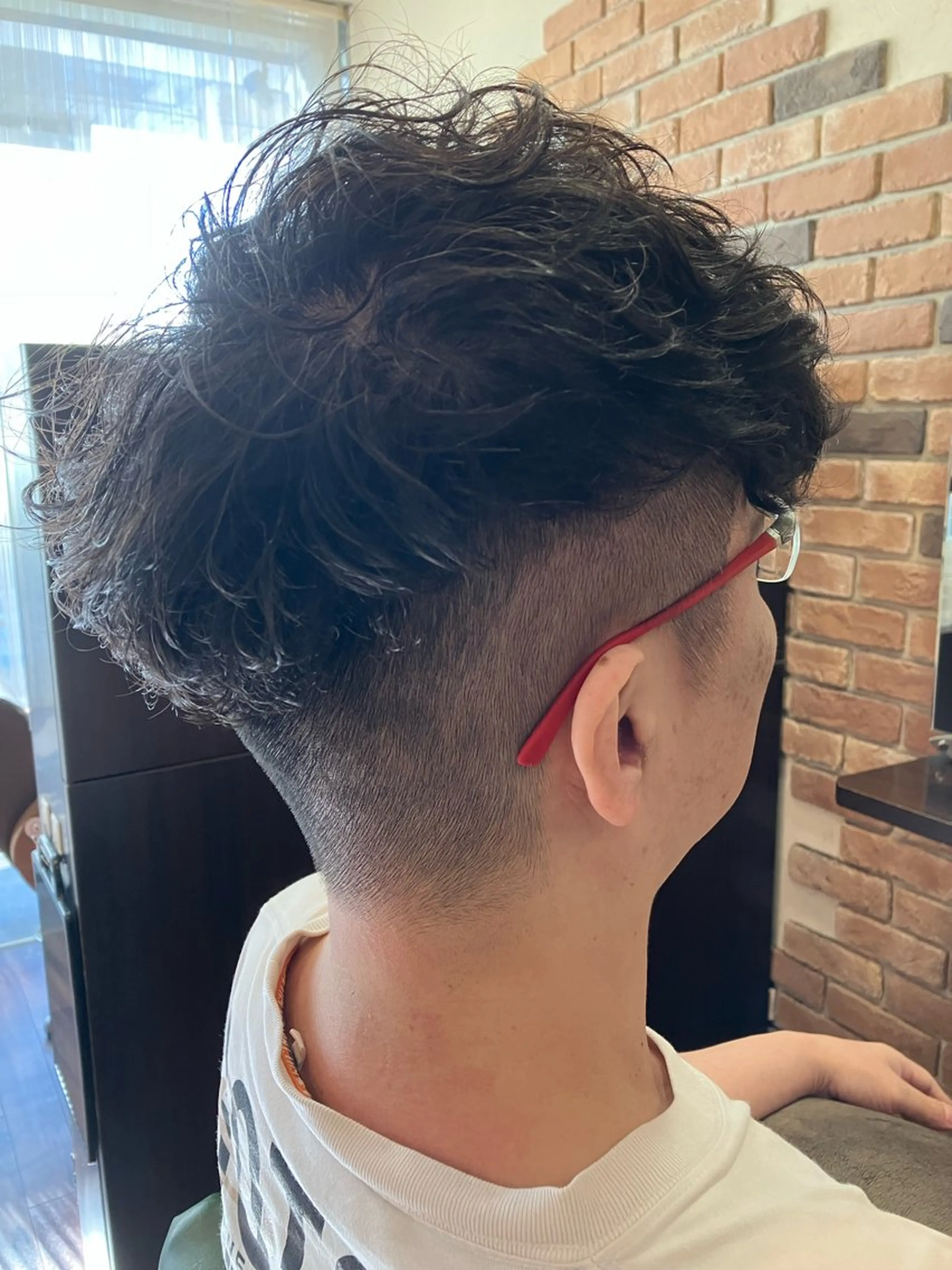 ショート パーマ メンズ スペインカール Parfait 山本のヘアスタイル