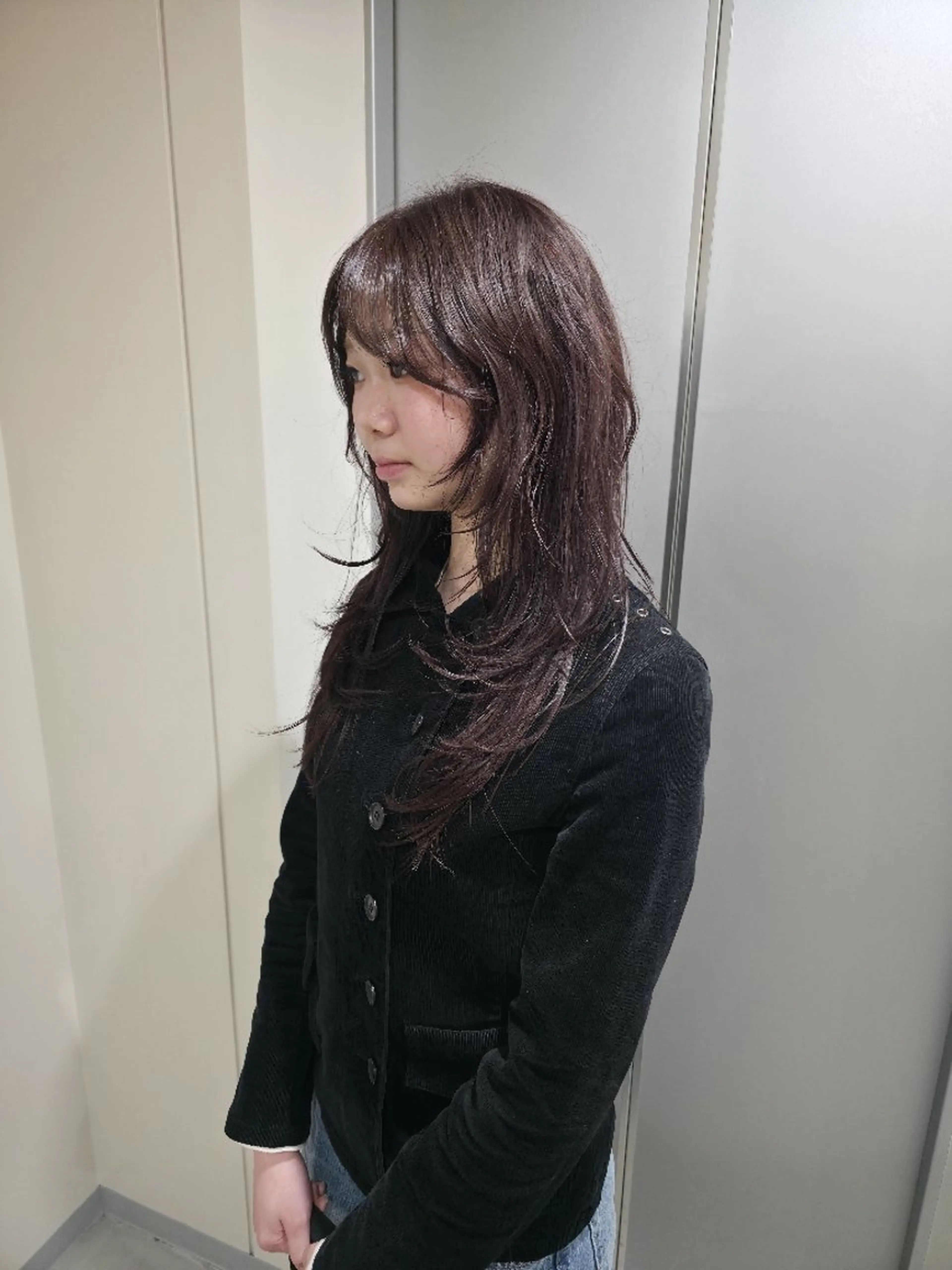 カラー セミロング カット ヘアカラー トリートメント OMA カタギシのヘアスタイル