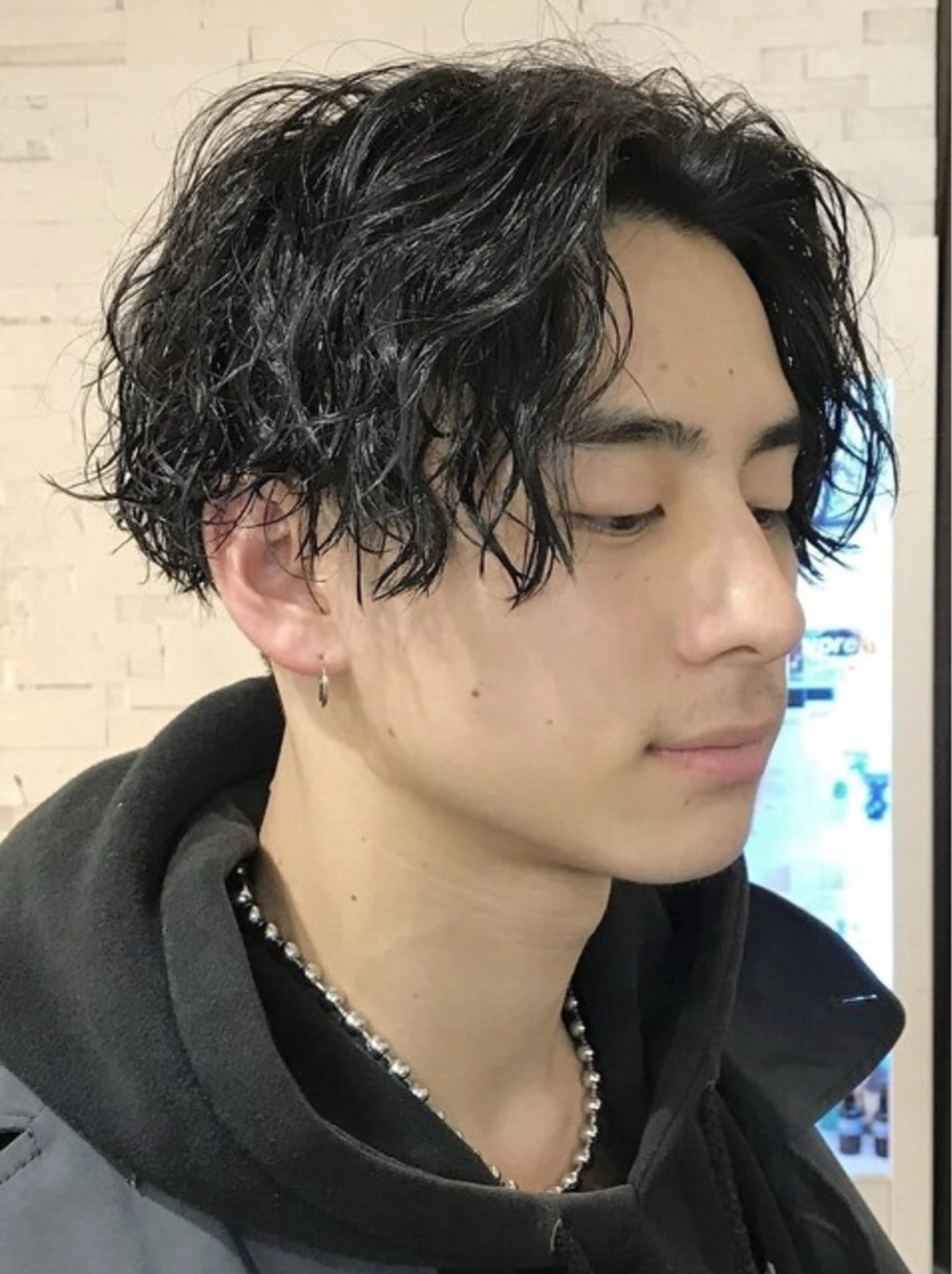 パーマ メンズ メンズパーマ ツイストスパイラルパーマ スパイラルパーマ カット パーマ メンズ/シャドウ/ 波巻き/kyogoのヘアスタイル